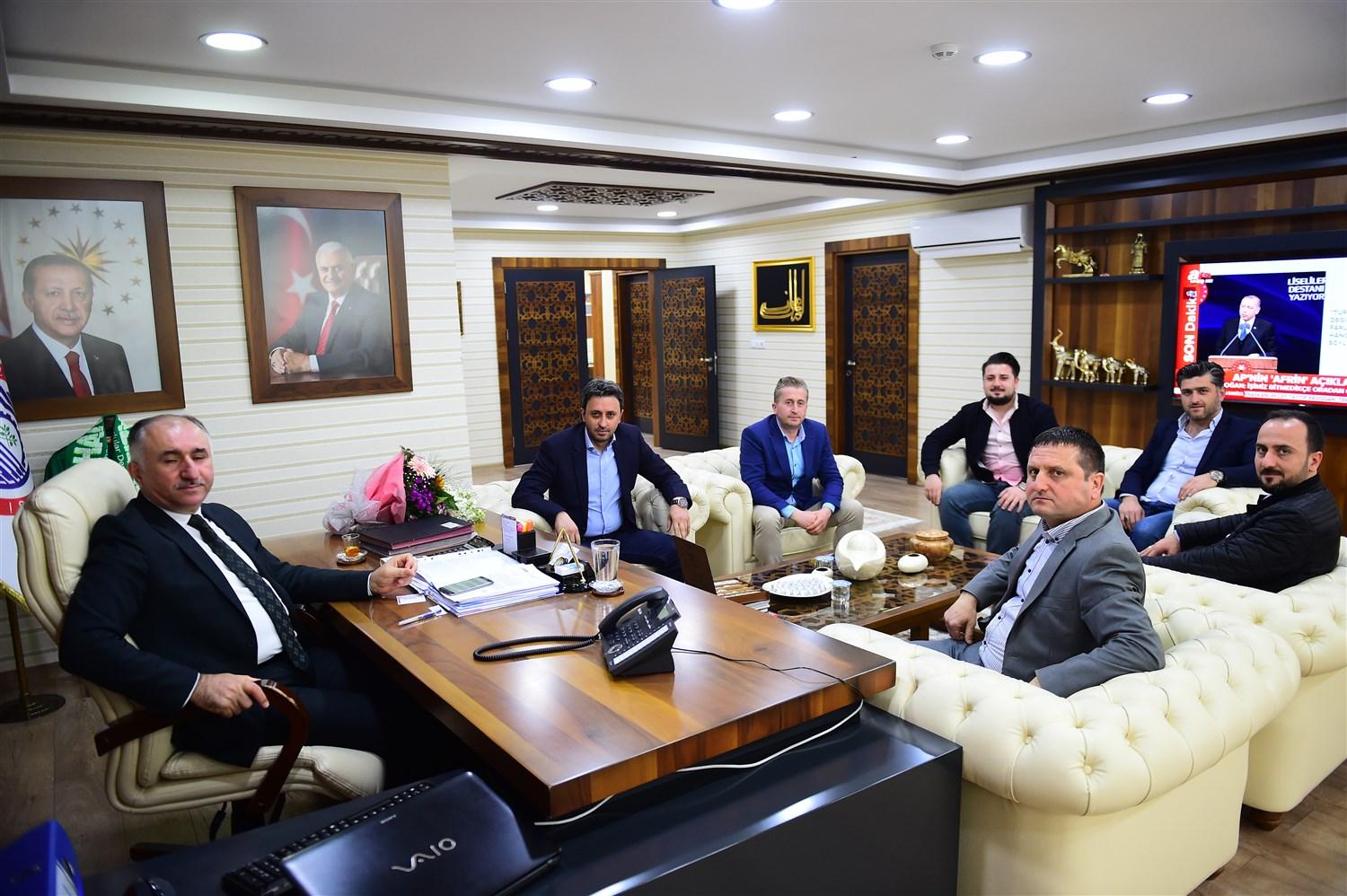 KAFDER YÖNETİMİ ÇAĞLAYAN'I ZİYARET ETTİ 