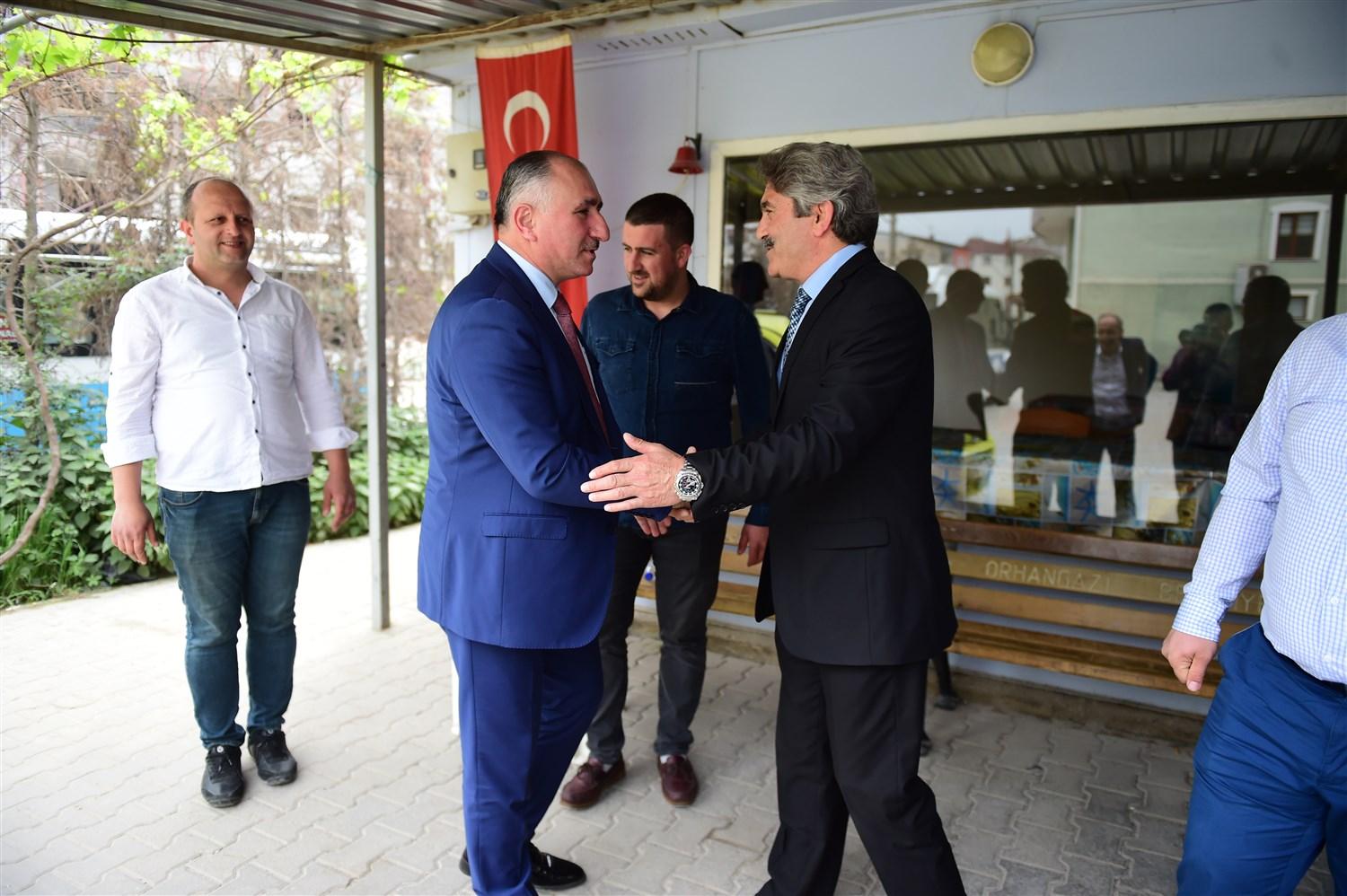 BAŞKAN ÇAĞLAYAN ŞEHİRİÇİ MİNİBÜSÇÜLER KOOPERATİFİNİ ZİYARET ETTİ 