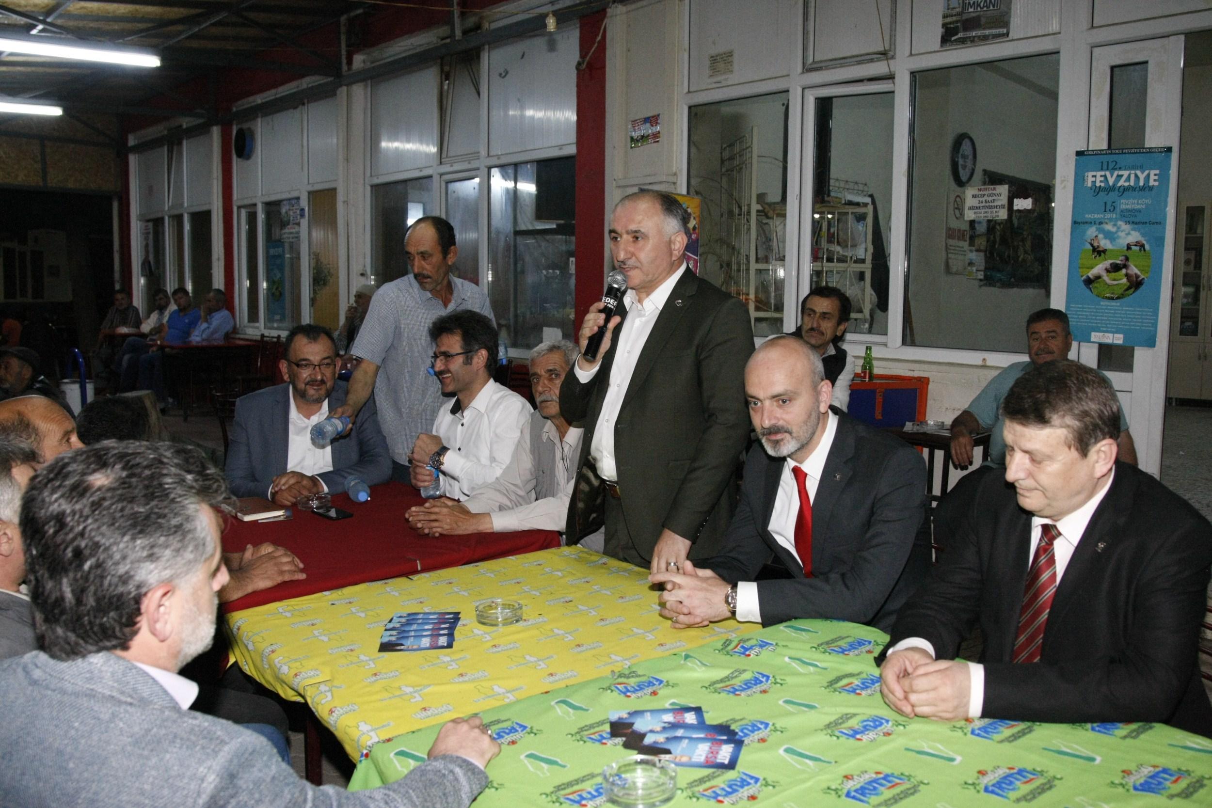 ÇAĞLAYAN ÜREĞİLDE VATANDAŞLARLA BİR ARAYA GELDİ 