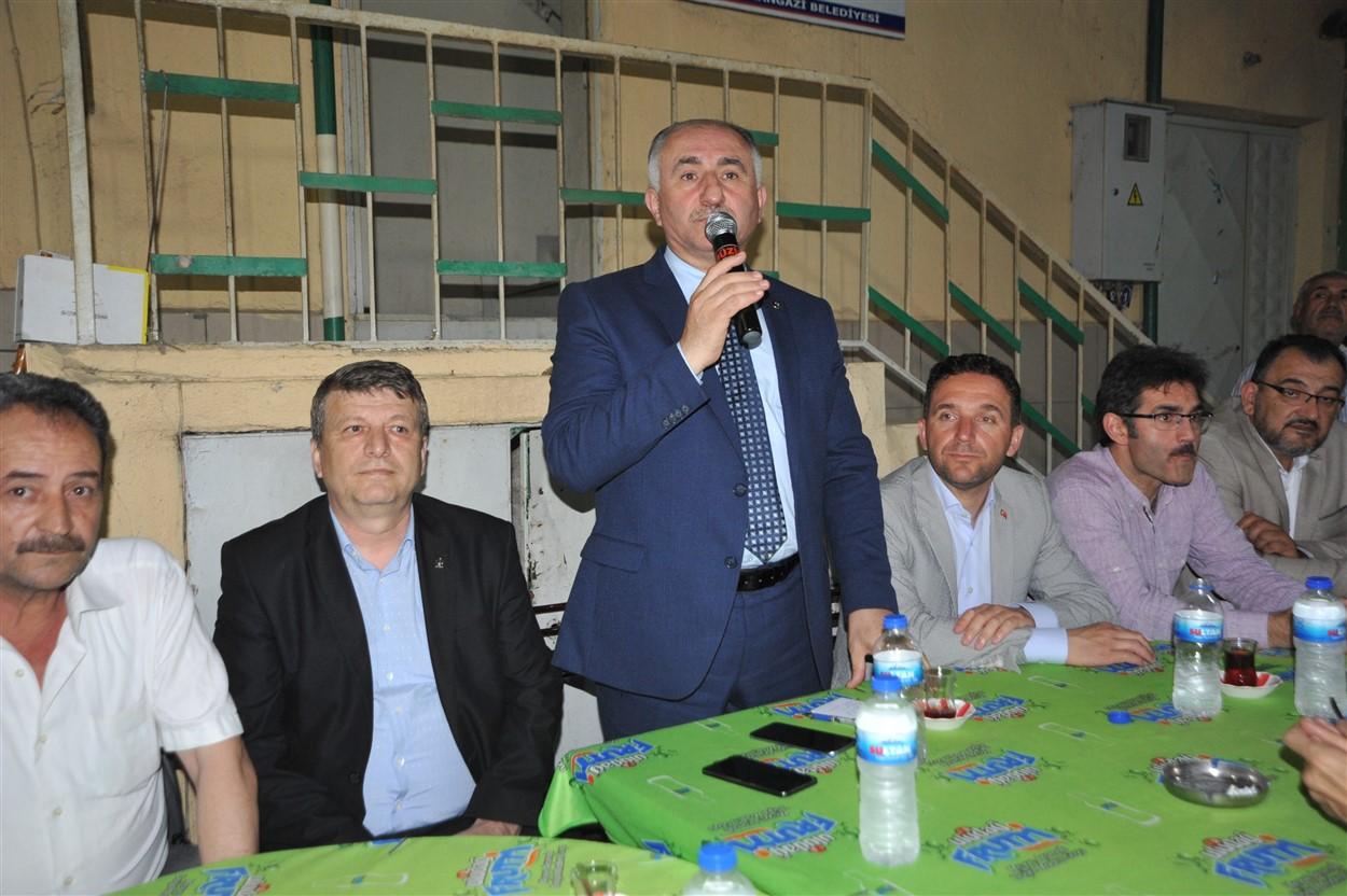 ÇAĞLAYAN KERAMET MAHALLESİNİ ZİYARET ETTİ 