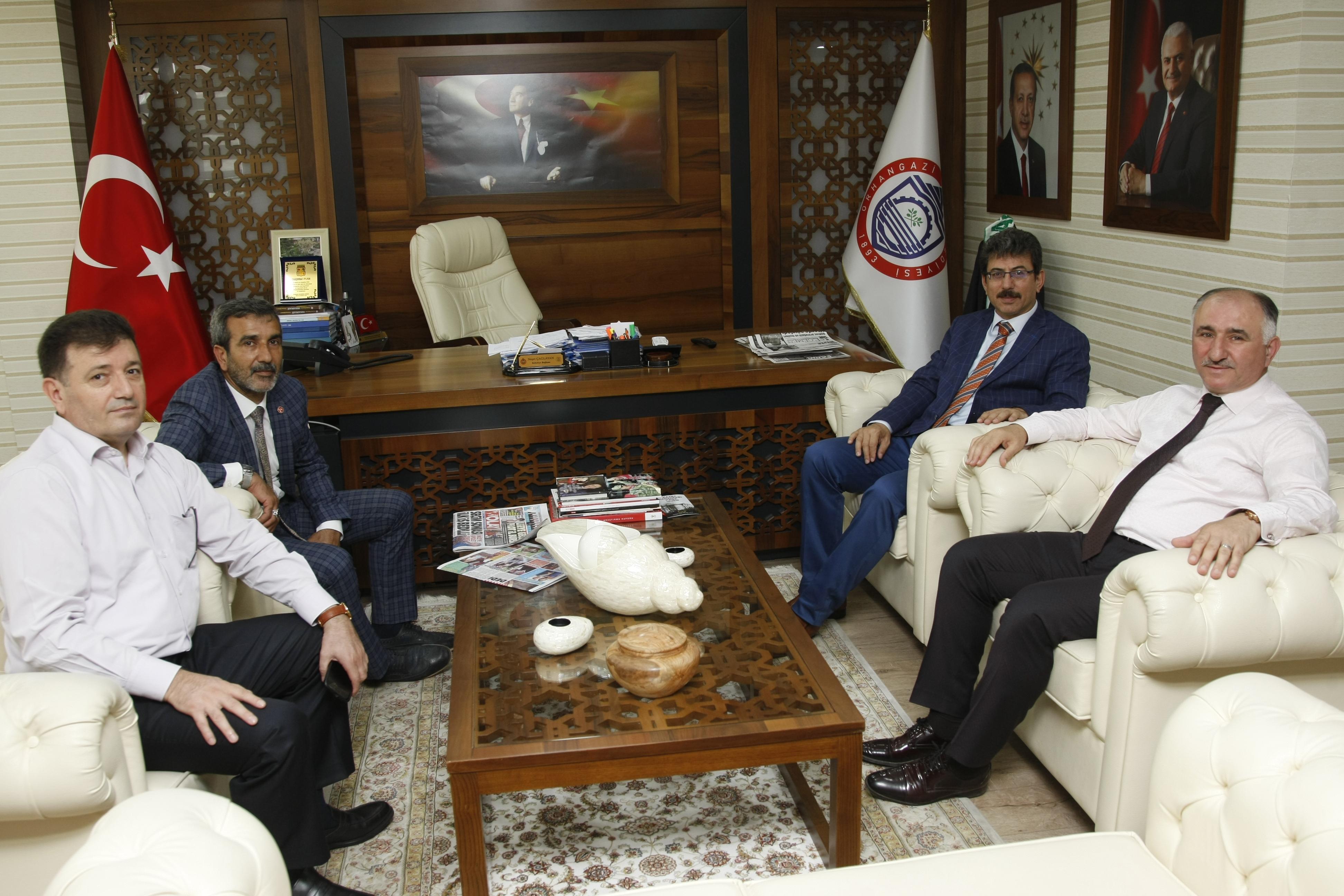 MHP MİLLETVEKİLİ BAŞKAN ÇAĞLAYAN'I ZİYARET ETTİ 