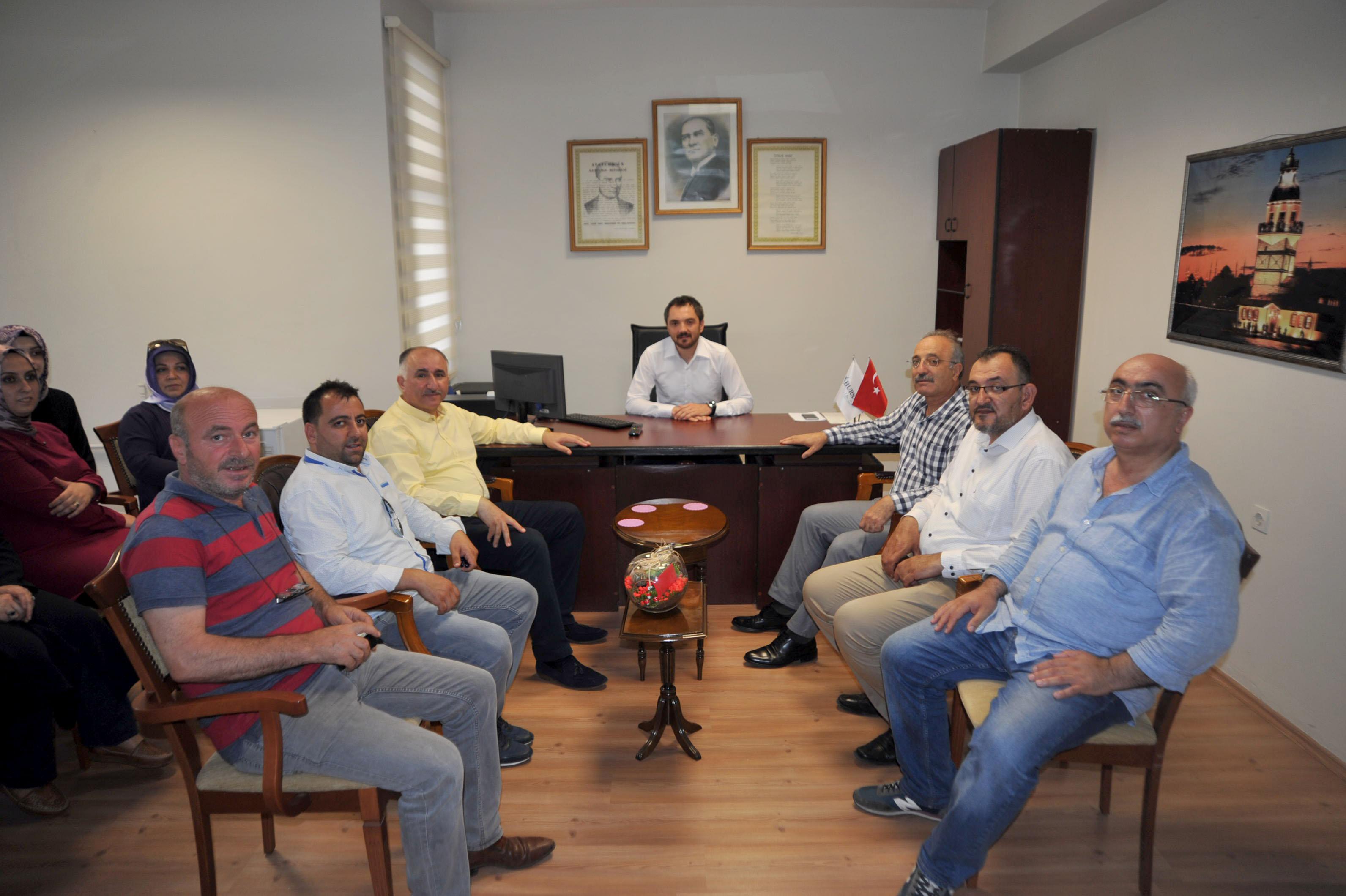 BAŞKAN ÇAĞLAYAN'DAN YENİ İLÇE SPOR MÜDÜRÜ EYÜP KAYALI'YA HAYIRLI OLSUN ZİYARETİ 