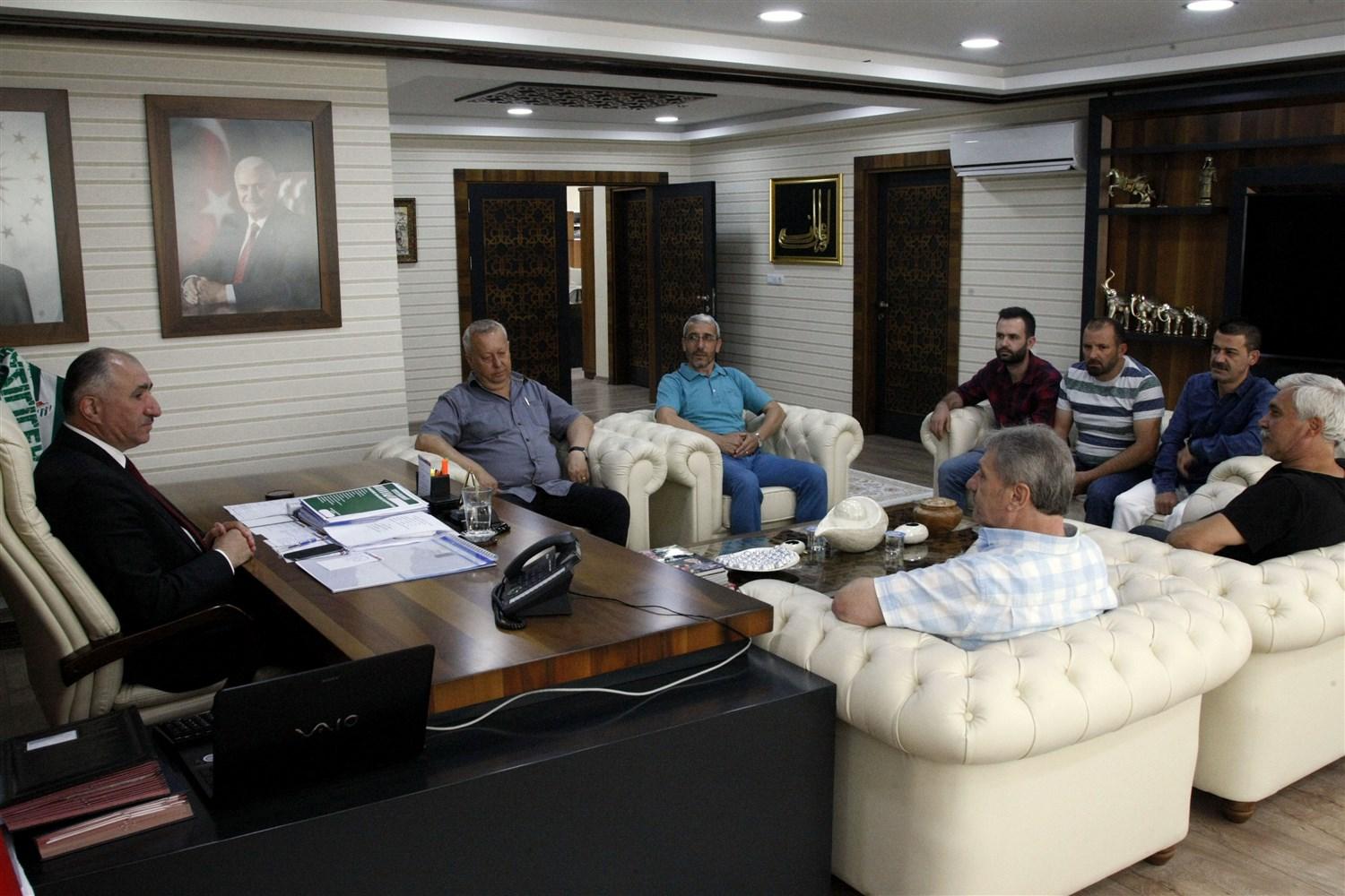 HÜRSPOR'DAN BAŞKAN ÇAĞLAYAN'A ZİYARET 