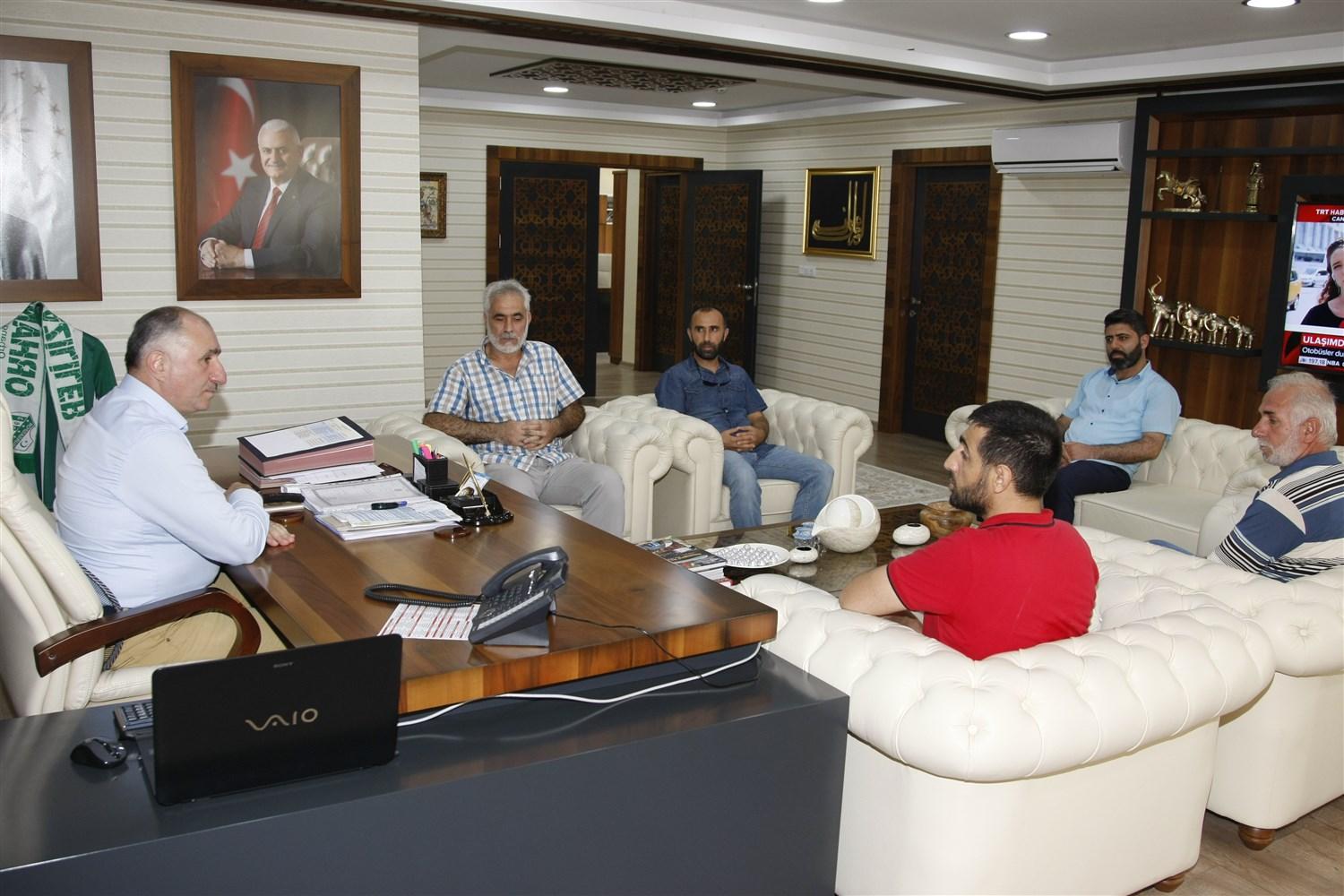 BAŞKAN ÇAĞLAYAN IHH'NIN YENİ YÖNETİMİNİ AĞIRLADI 