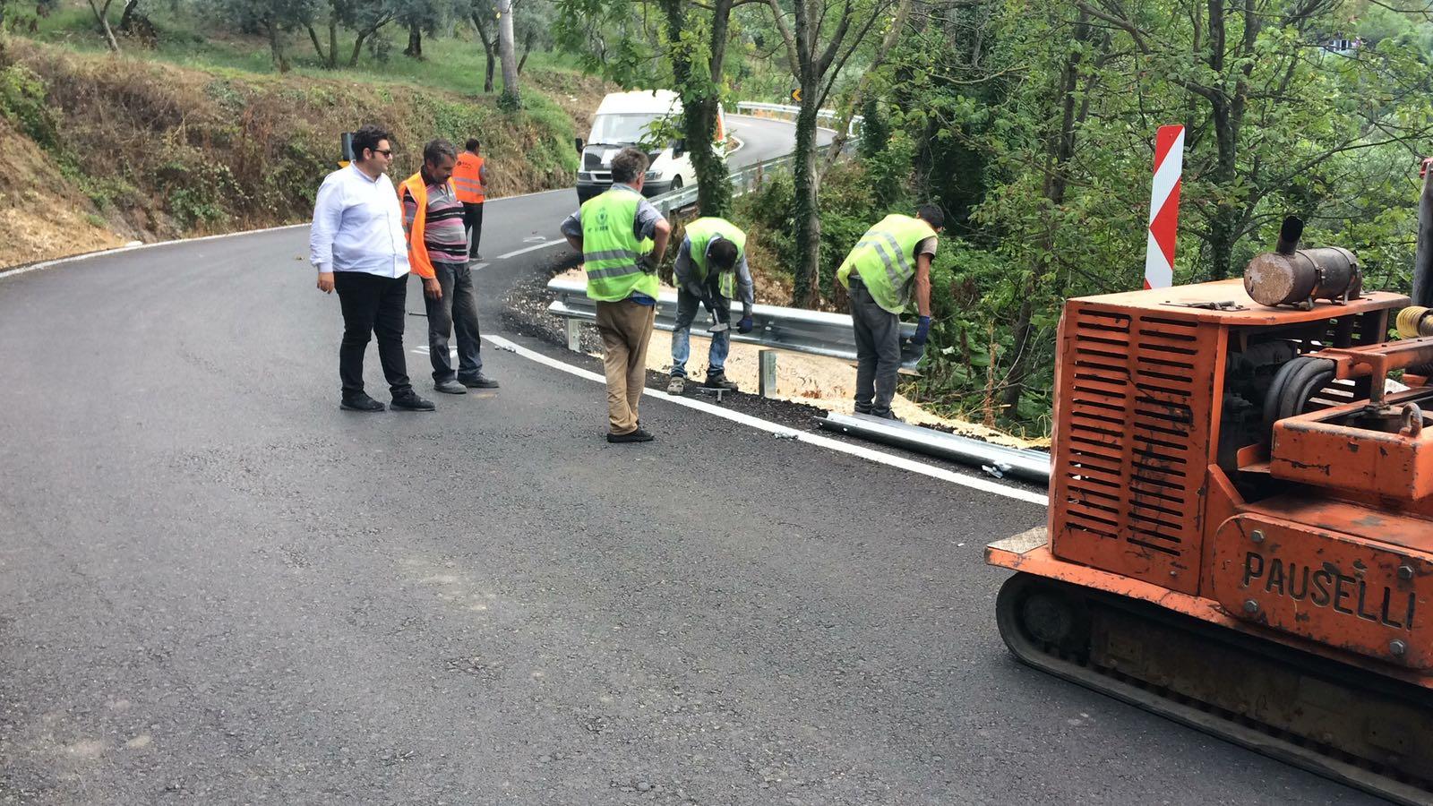 YENİ SÖLÖZ YOLUNDA BARİYER ÇALIŞMALARI BAŞLADI 