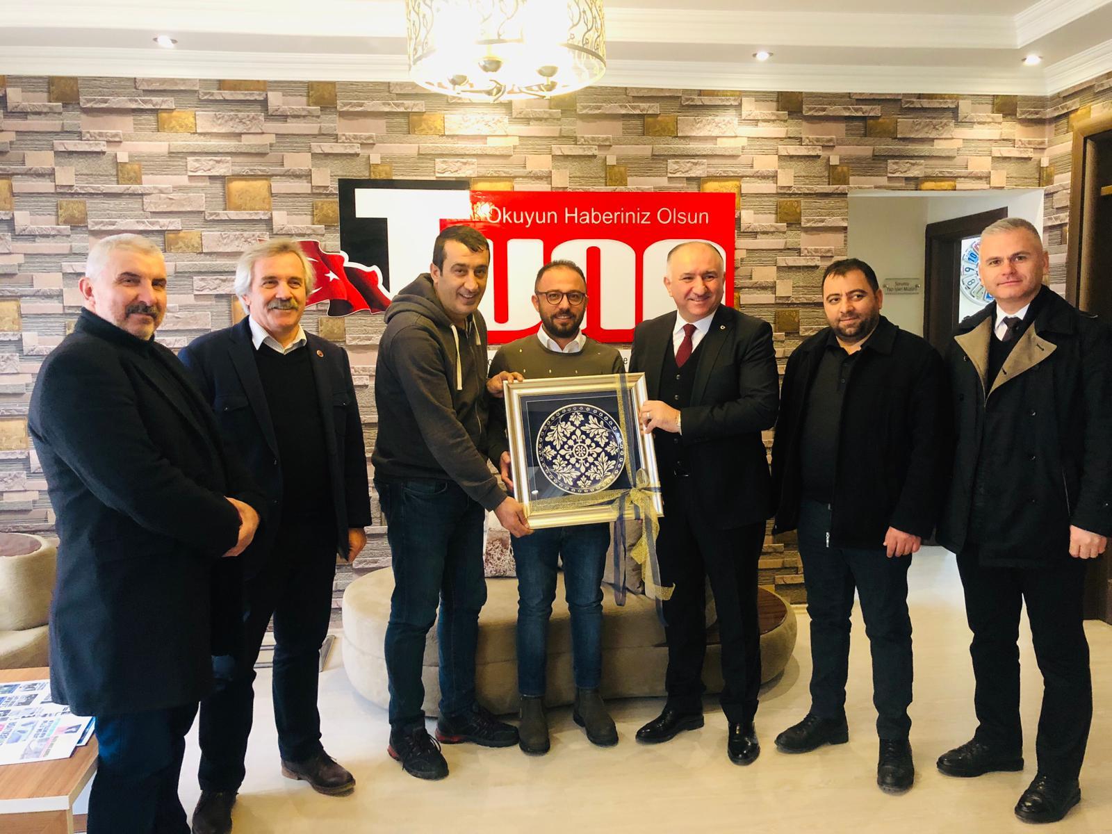 BAŞKAN ÇAĞLAYAN'DAN YEREL MEDYA KURULUŞLARINA ZİYARET 