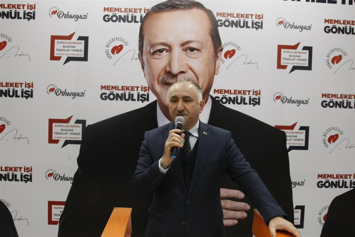 BAŞKAN ÇAĞLAYAN AK PARTİ'NİN KURULUŞTAN BUGÜNE TEŞKİLAT YEMEĞİ PROGRAMINA KATILDI 