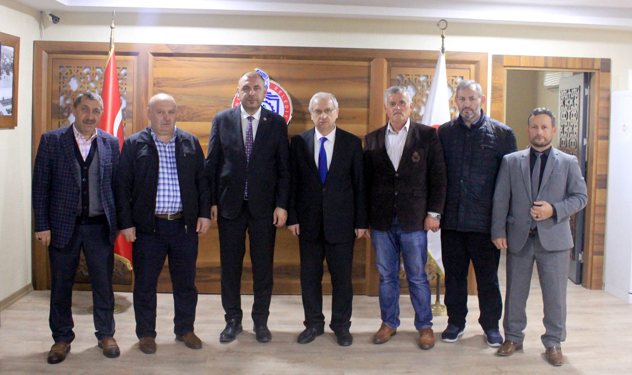 MÜFTÜ YUSUF TUNA'DAN BAŞKAN AYDIN'A HAYIRLI OLSUN ZİYARETİ 