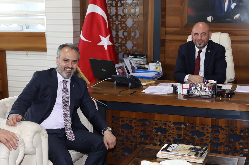 ALİNUR AKTAŞ'DAN BEKİR AYDINA HAYIRLI OLSUN ZİYARETİ 