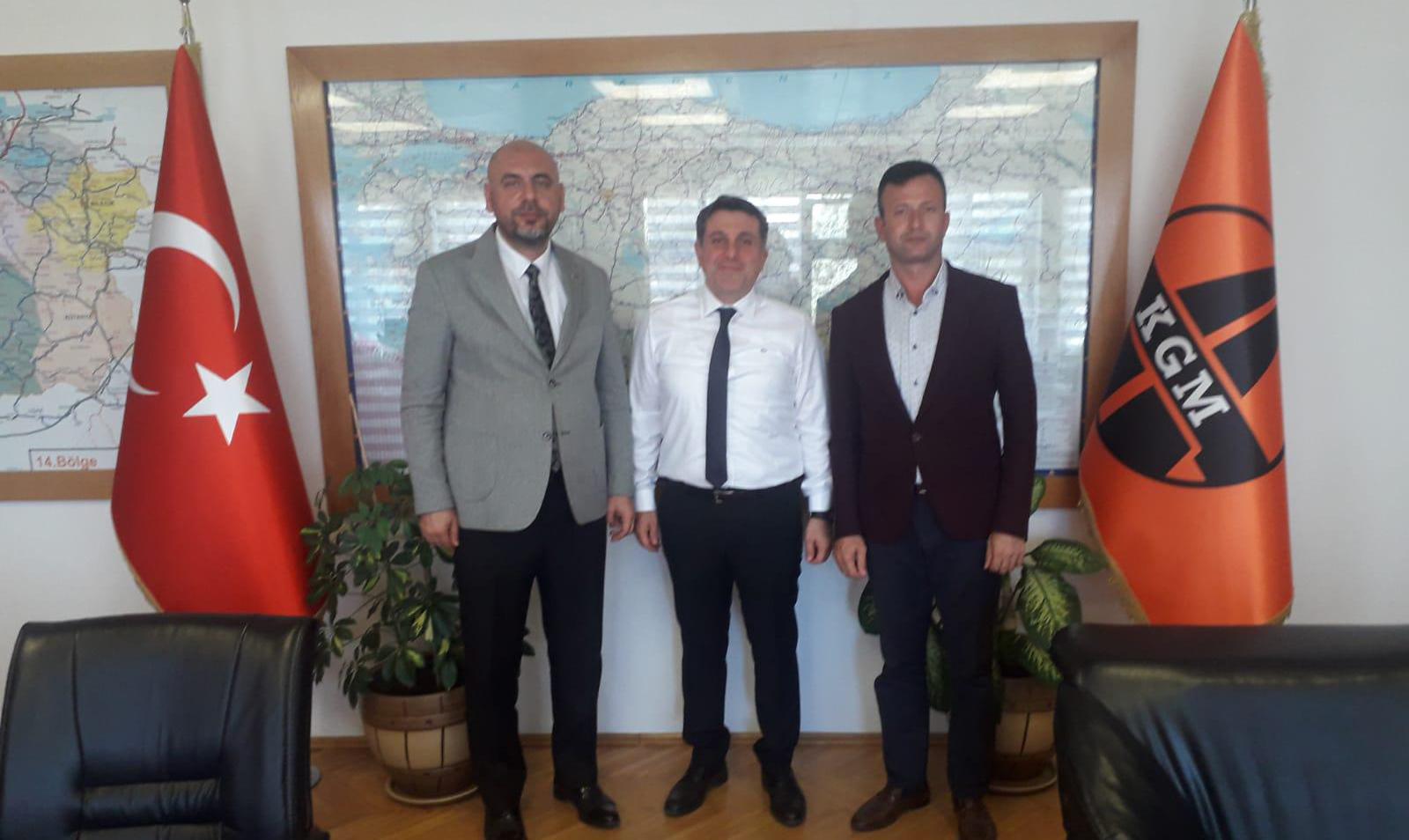 BAŞKAN AYDIN BURSA KARAYOLLARI BÖLGE MÜDÜRÜ ZİYARET 