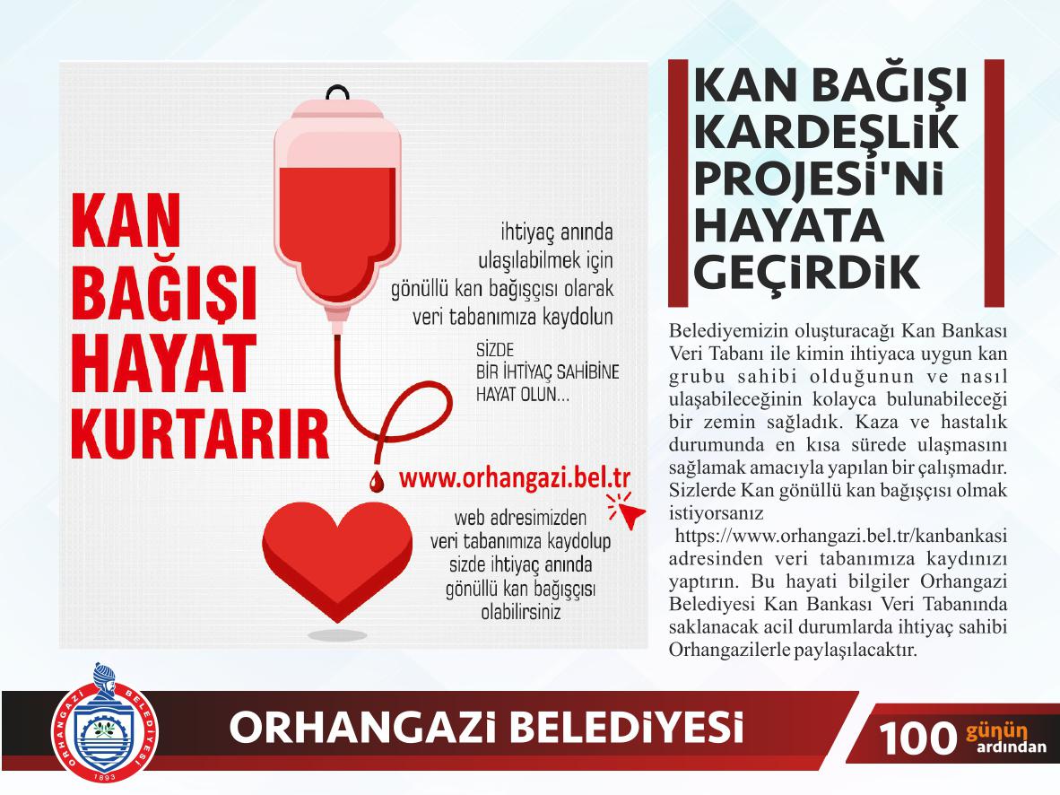 KAN BAĞIŞI KARDEŞLİK PROJESİ HAYATA GEÇTİ 