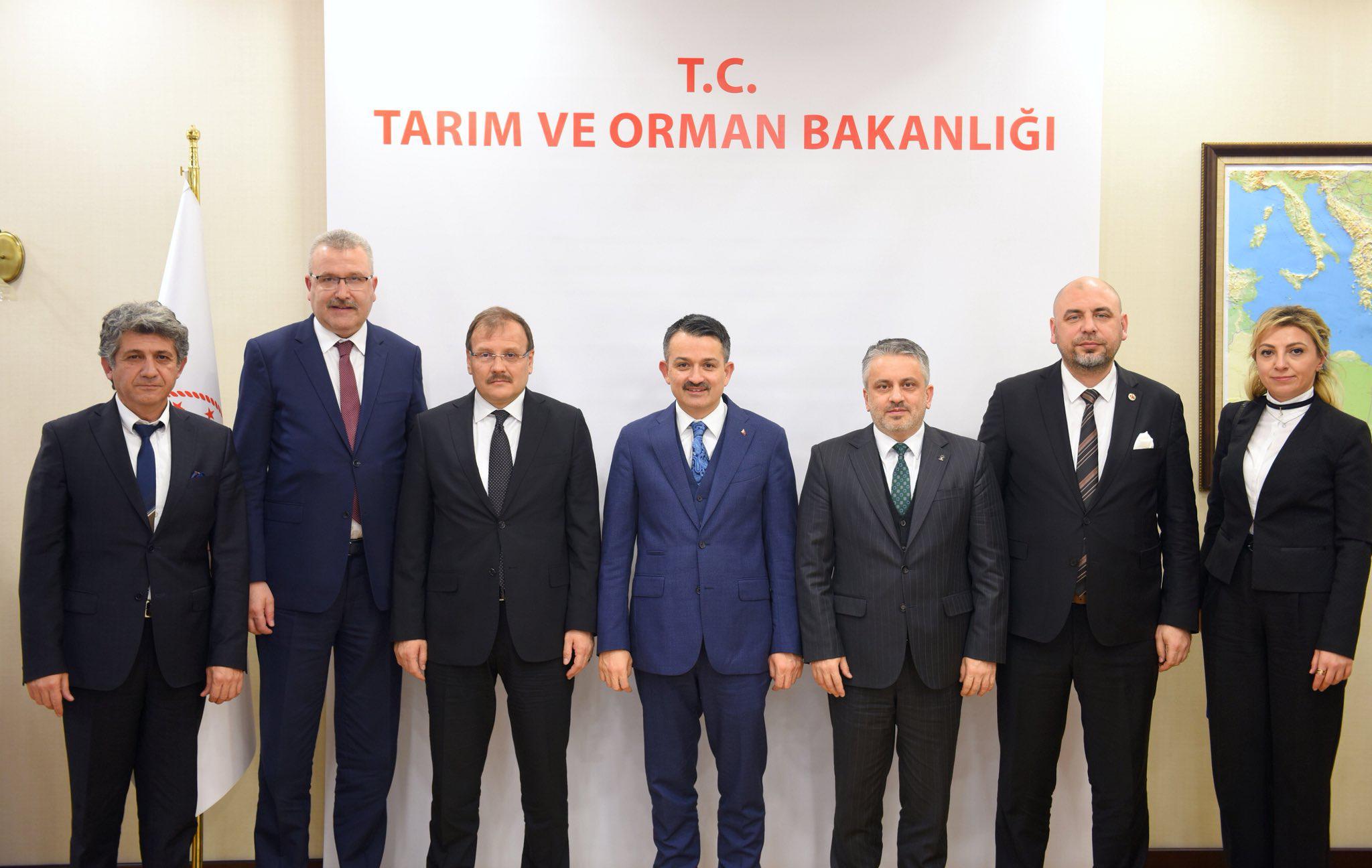 BAŞKAN AYDIN BAKAN PAKDEMİRLİYİ ZİYARET ETTİ 