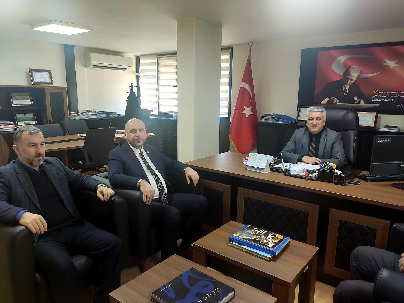 BAŞKAN AYDIN SANAYİ VE TEKNOLOJİ BAKANLIĞI İL MÜDÜRÜNÜ ZİYARET ETTİ 