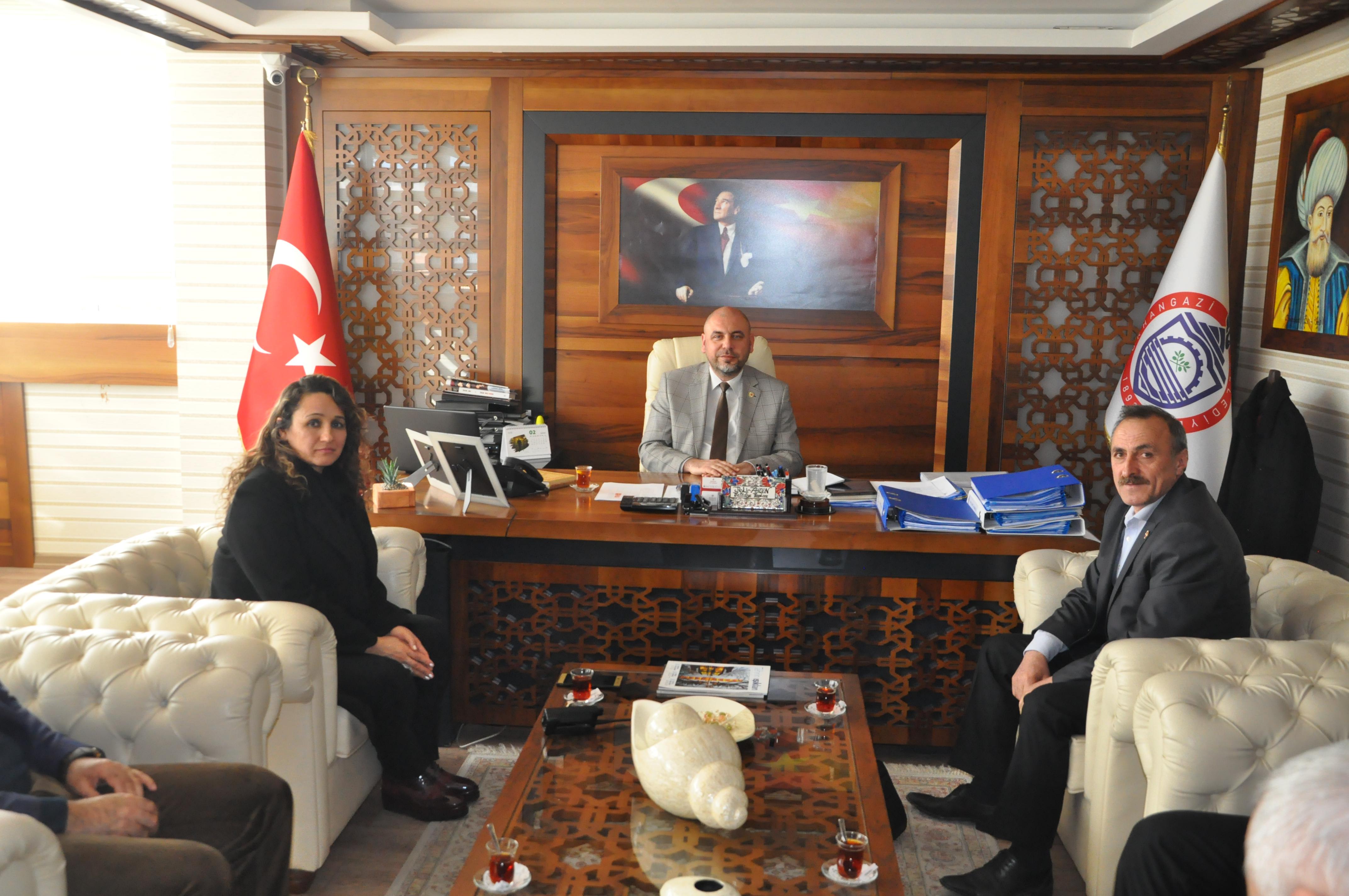 EMNİYET MÜDÜRÜNDEN BAŞKAN AYDIN’A İADEİ ZİYARET 