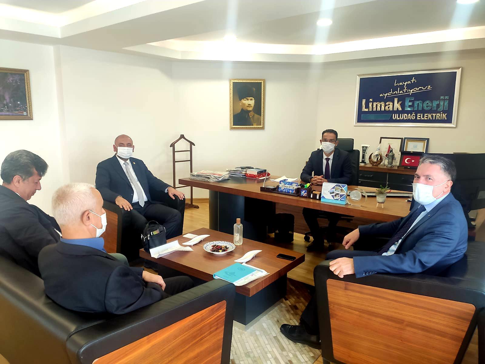 BAŞKAN AYDIN LİMAK GENEL MÜDÜRÜNÜ ZİYARET ETTİ 