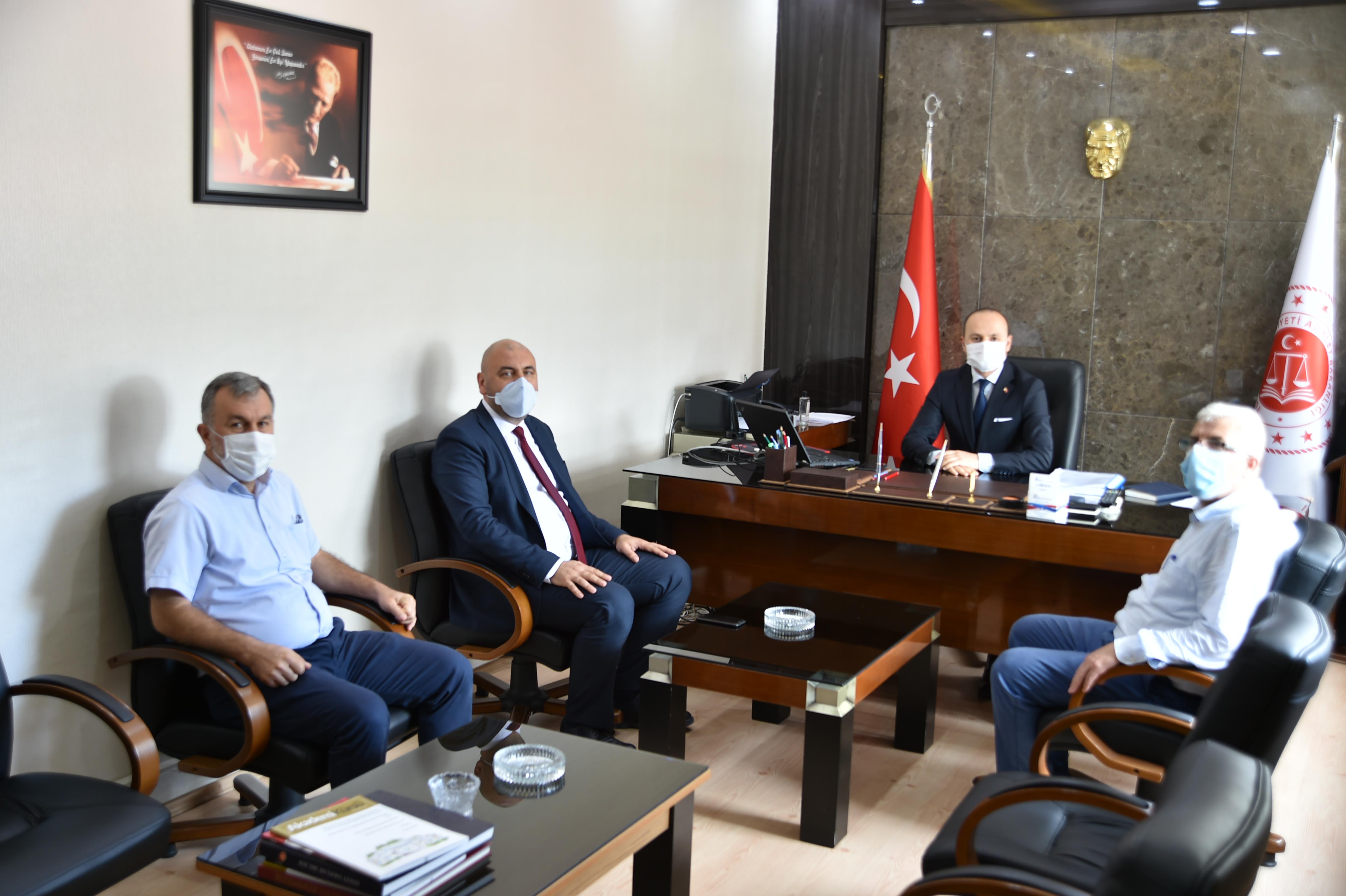 BAŞKAN AYDIN CUMHURİYET BAŞSAVCISINI ZİYARET ETTİ 