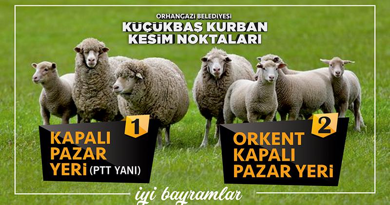 KURBAN KESİM YERLERİ BELİRLENDİ 