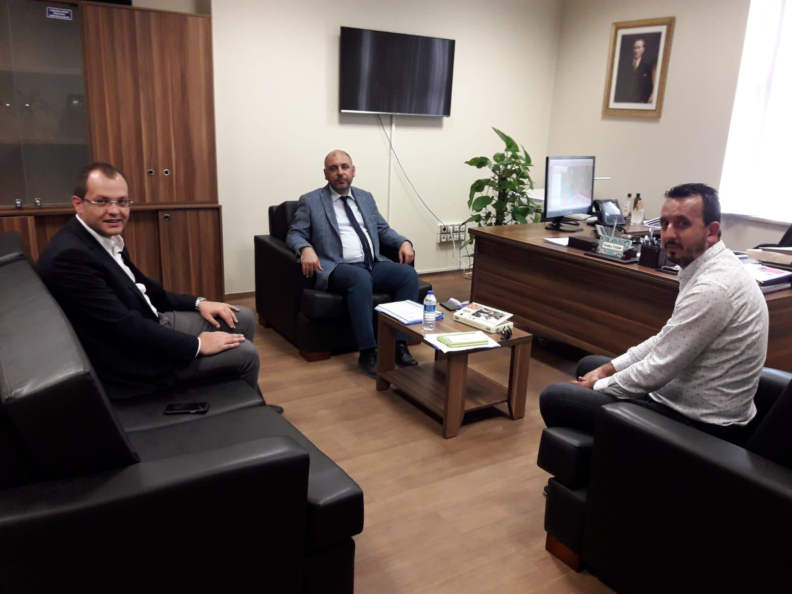 BAŞKAN AYDIN İMAR VE ŞEHİRCİLİK DAİRE BAŞKANI İLE BİR ARAYA GELDİ 