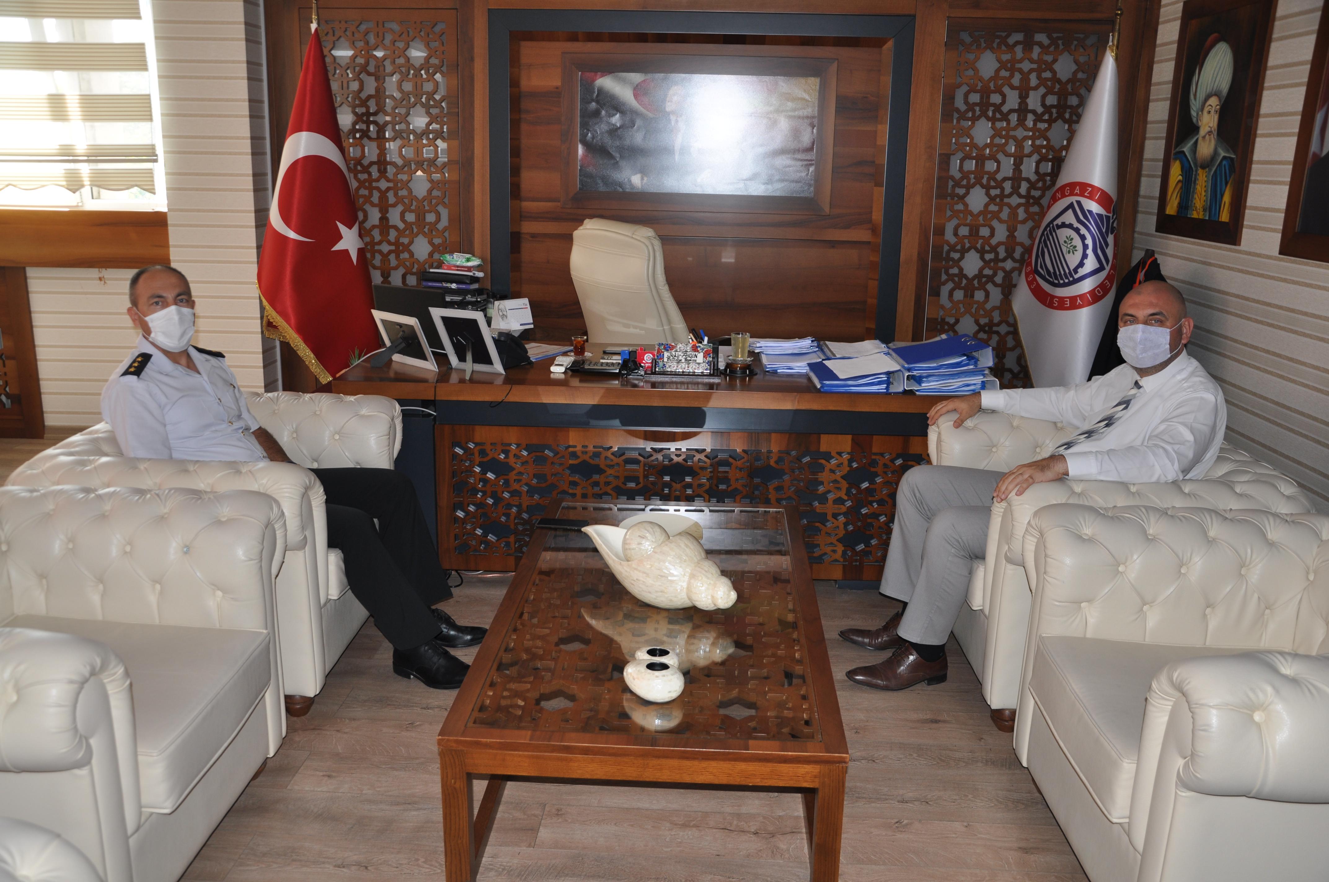 JANDARMA KOMUTANI ALİ AL’DAN BAŞKAN AYDINA ZİYARET 