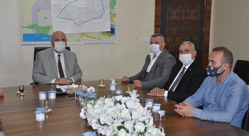 MHP İlçe Başkanı Çetin İnci’den Başkan Aydın’a ziyaret 