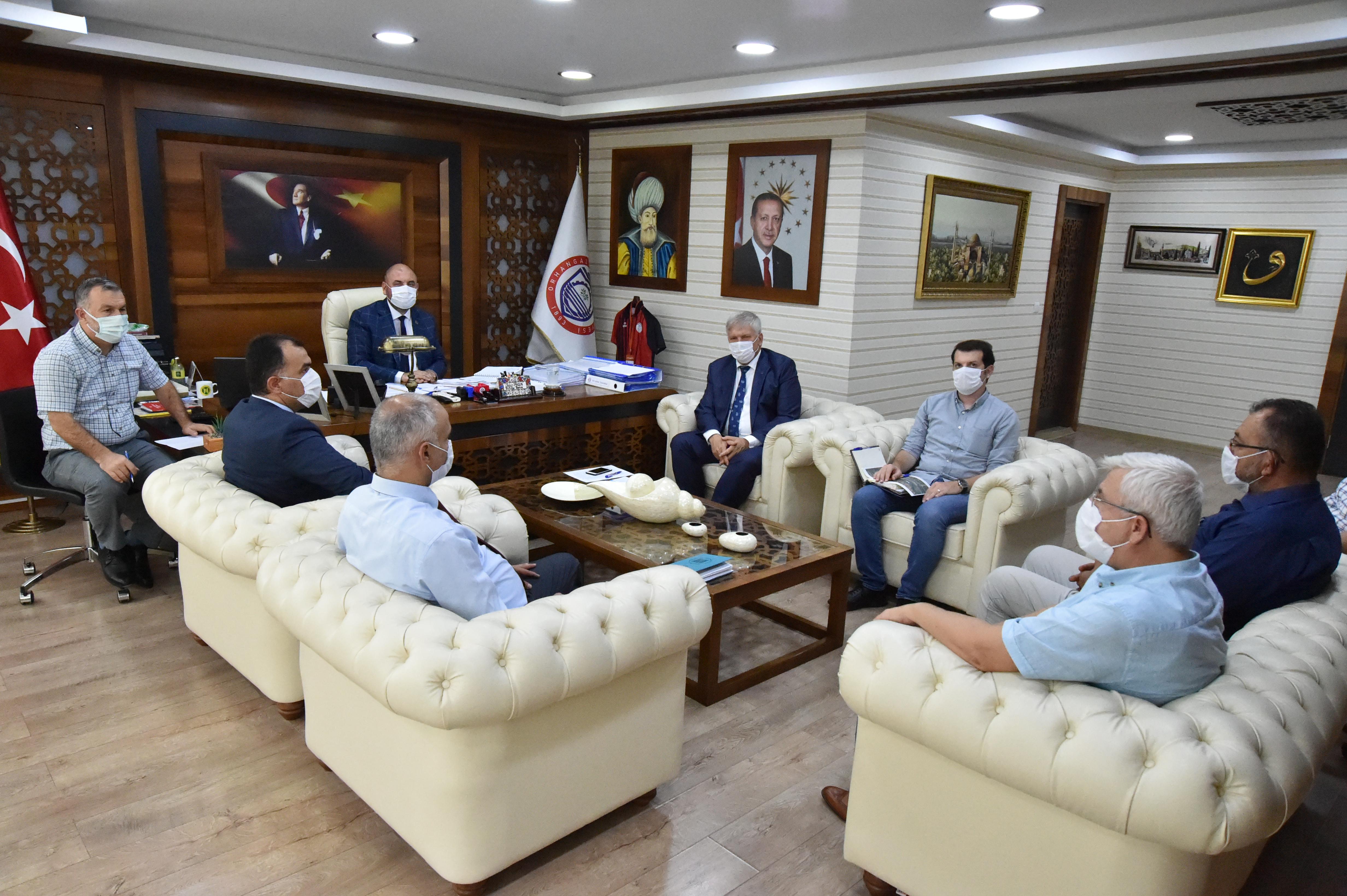 BUSKİ GENEL MÜDÜRÜ GÜNGÖR GÜLENÇ'DEN BAŞKAN AYDINA ZİYARET 