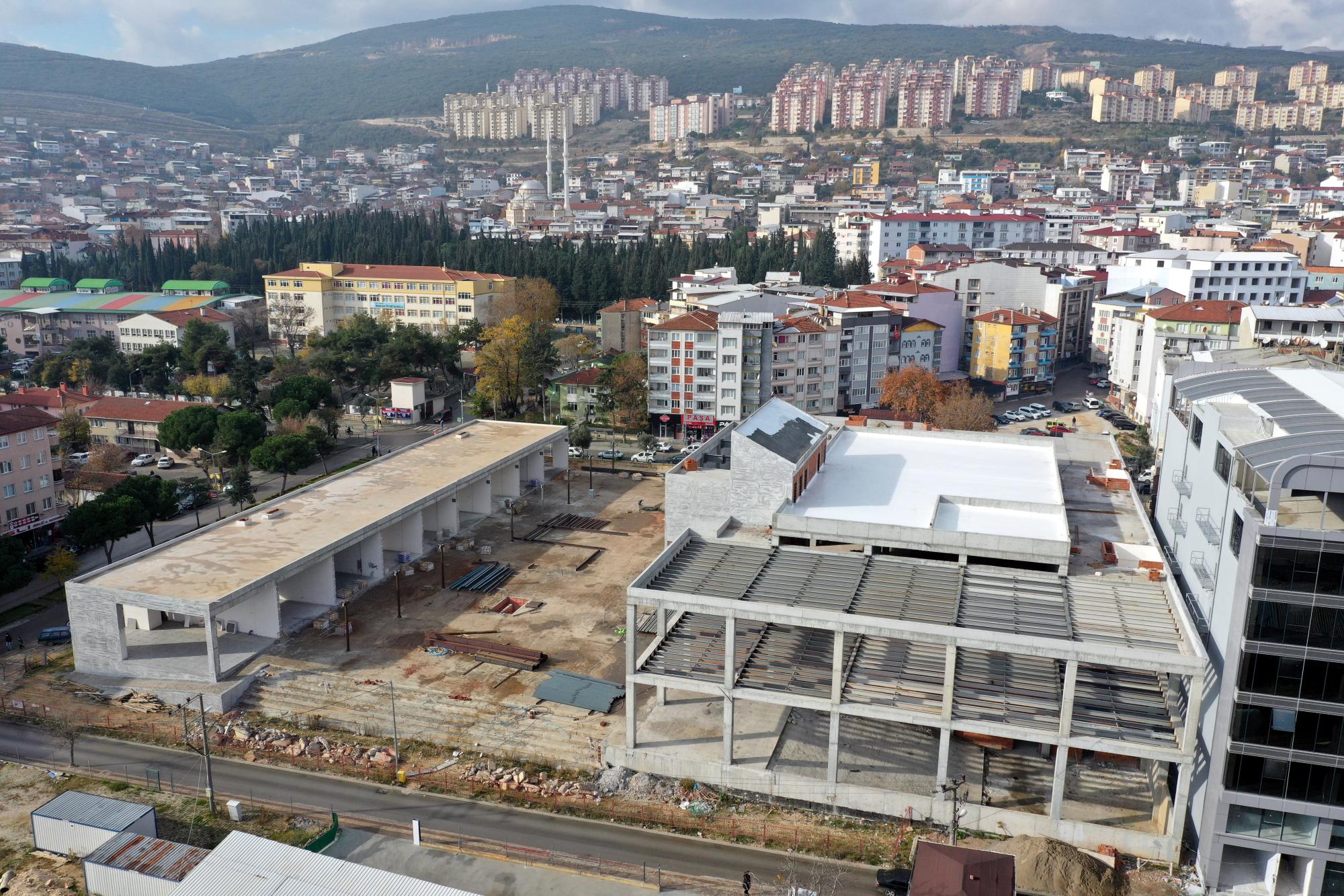 KÜLTÜR MERKEZİ İNŞAATI HIZ KESMEDEN DEVAM EDİYOR 