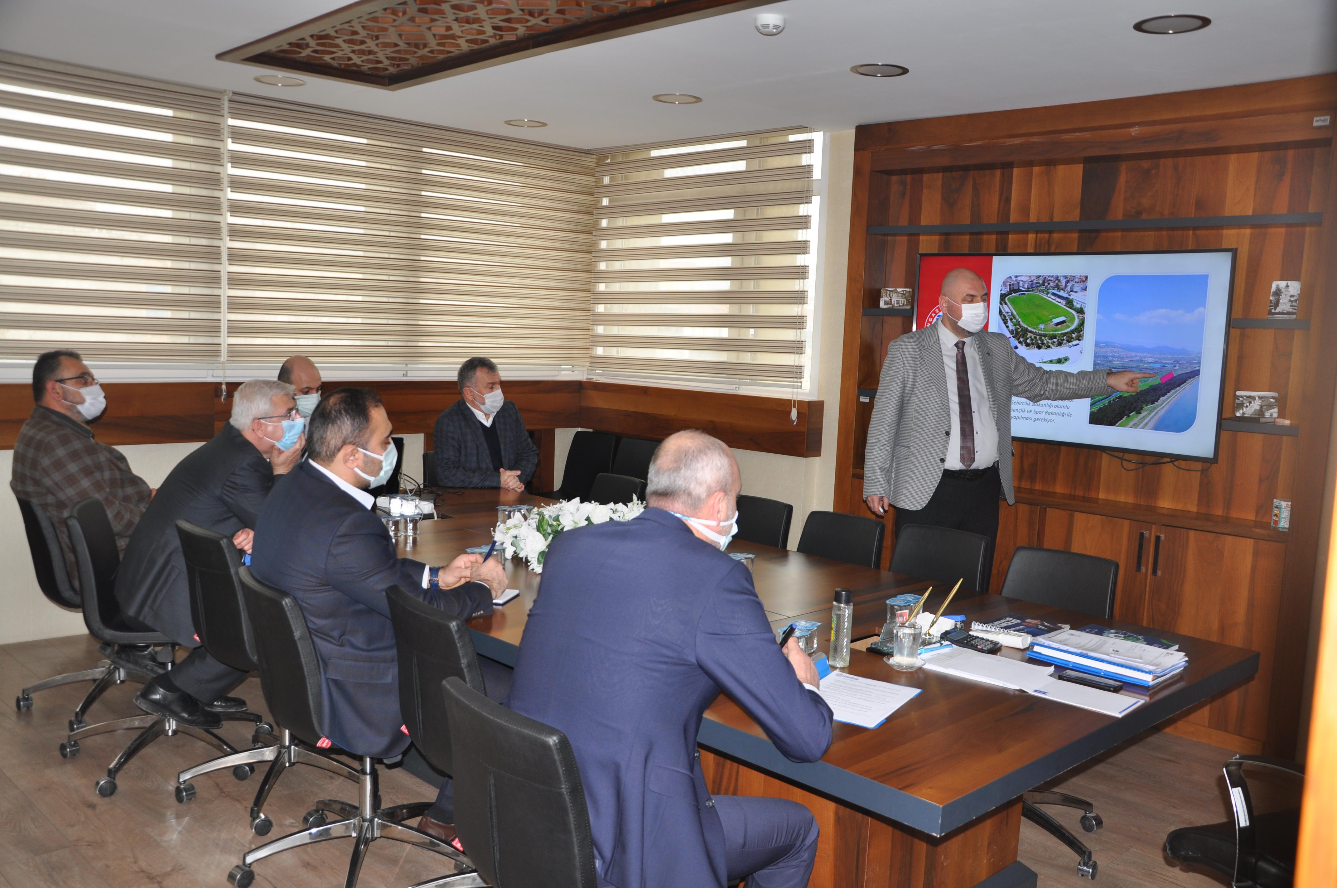 BAŞKAN AYDIN ZAFER IŞIK’A PROJELER HAKKINDA SUNUM GERÇEKLEŞTİRDİ 