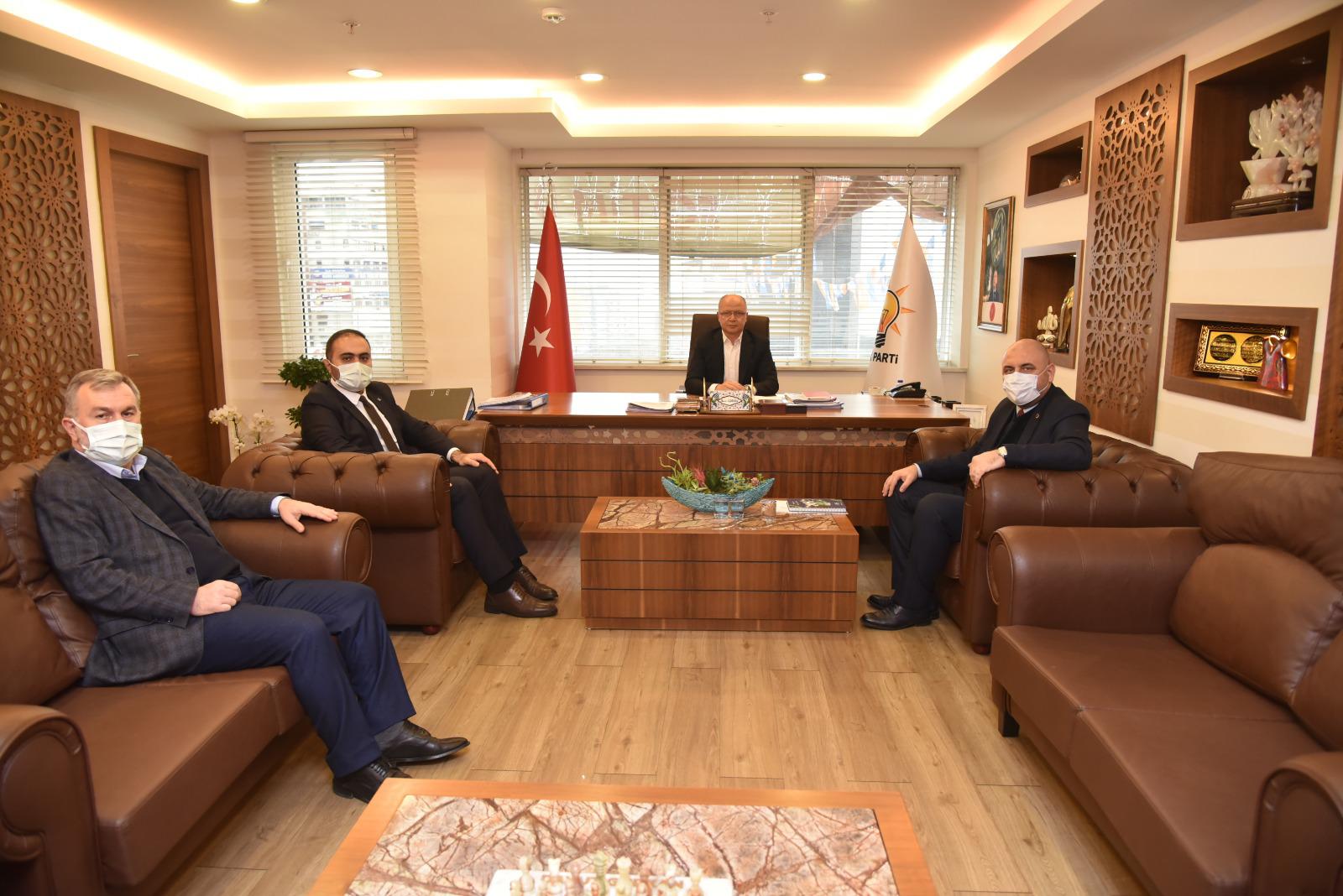 BAŞKAN AYDIN İL BAŞKANINI ZİYARET ETTİ 