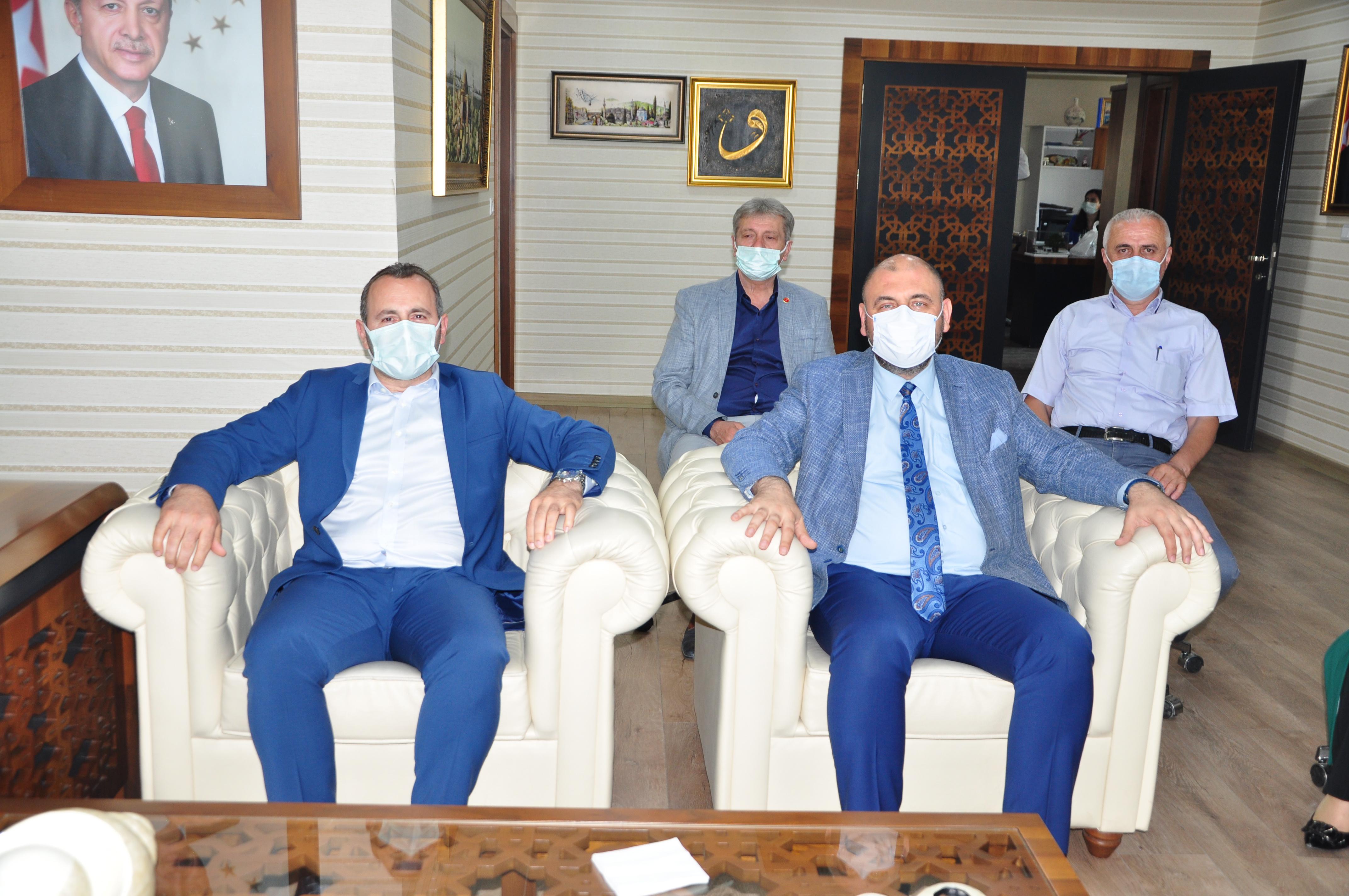 BAŞKAN AYDIN, YALOVA BELEDİYE BAŞKAN VEKİLİ MUSTAFA TUTUK’U AĞIRLADI