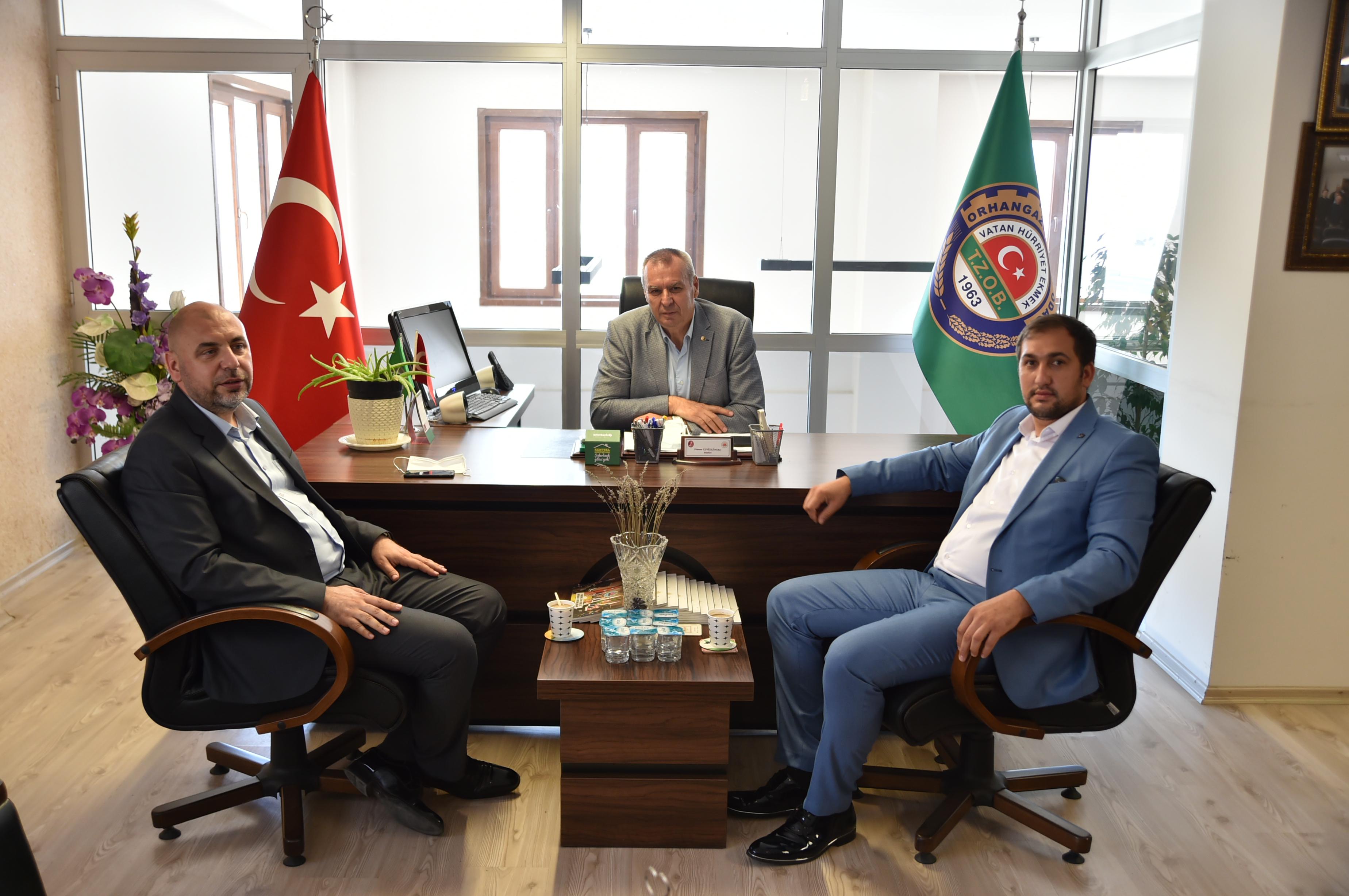 BAŞKAN AYDIN ZİRAAT ODASI BAŞKANINI ZİYARET ETTİ 