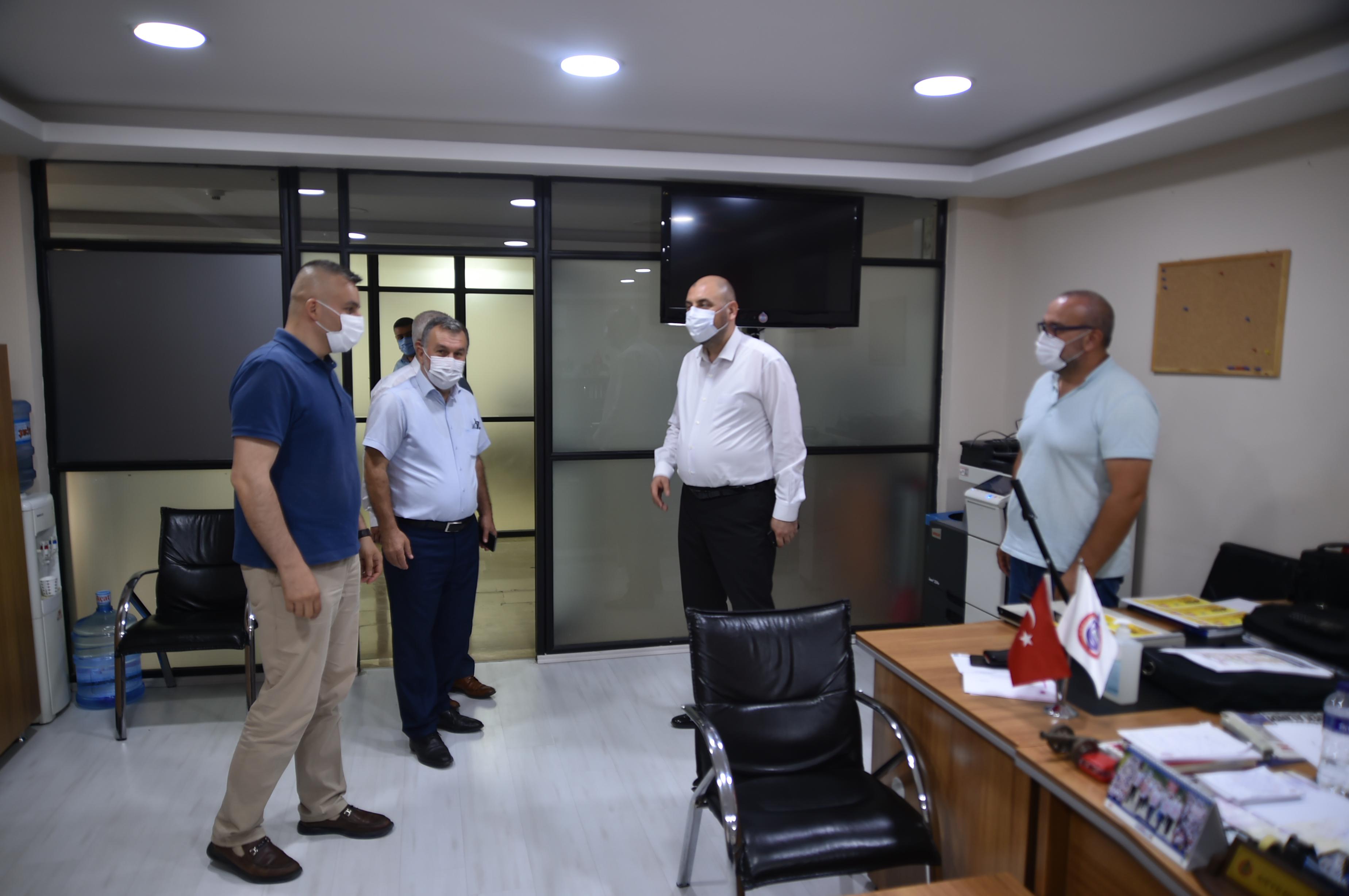 BAŞKAN AYDIN PERSONEL İLE BAYRAMLAŞTI 