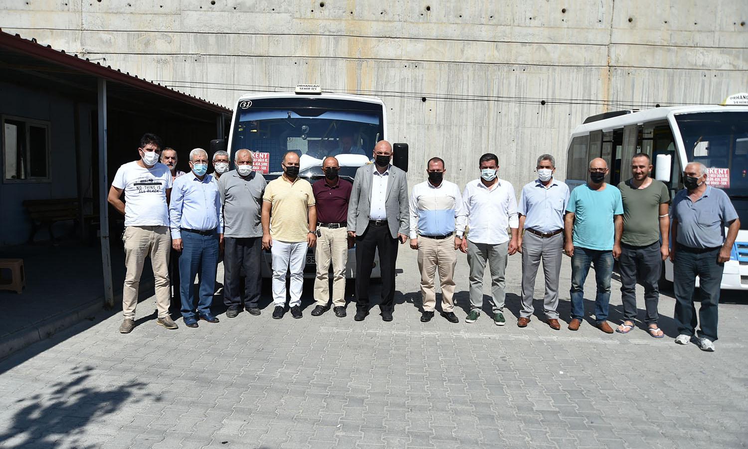 BAŞKAN AYDIN’DAN ŞEHİR İÇİ MİNİBÜSÇÜLER KOOPERATİFİ’NE ZİYARET 