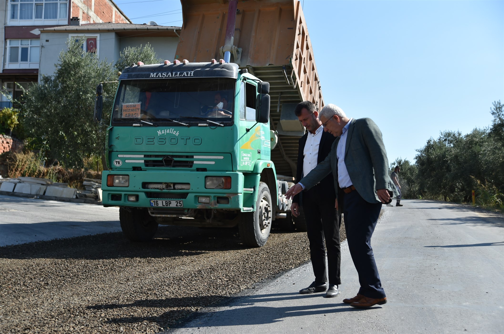 YENİKÖY YOLUNDA ASFALT ÇALIŞMASI BAŞLADI