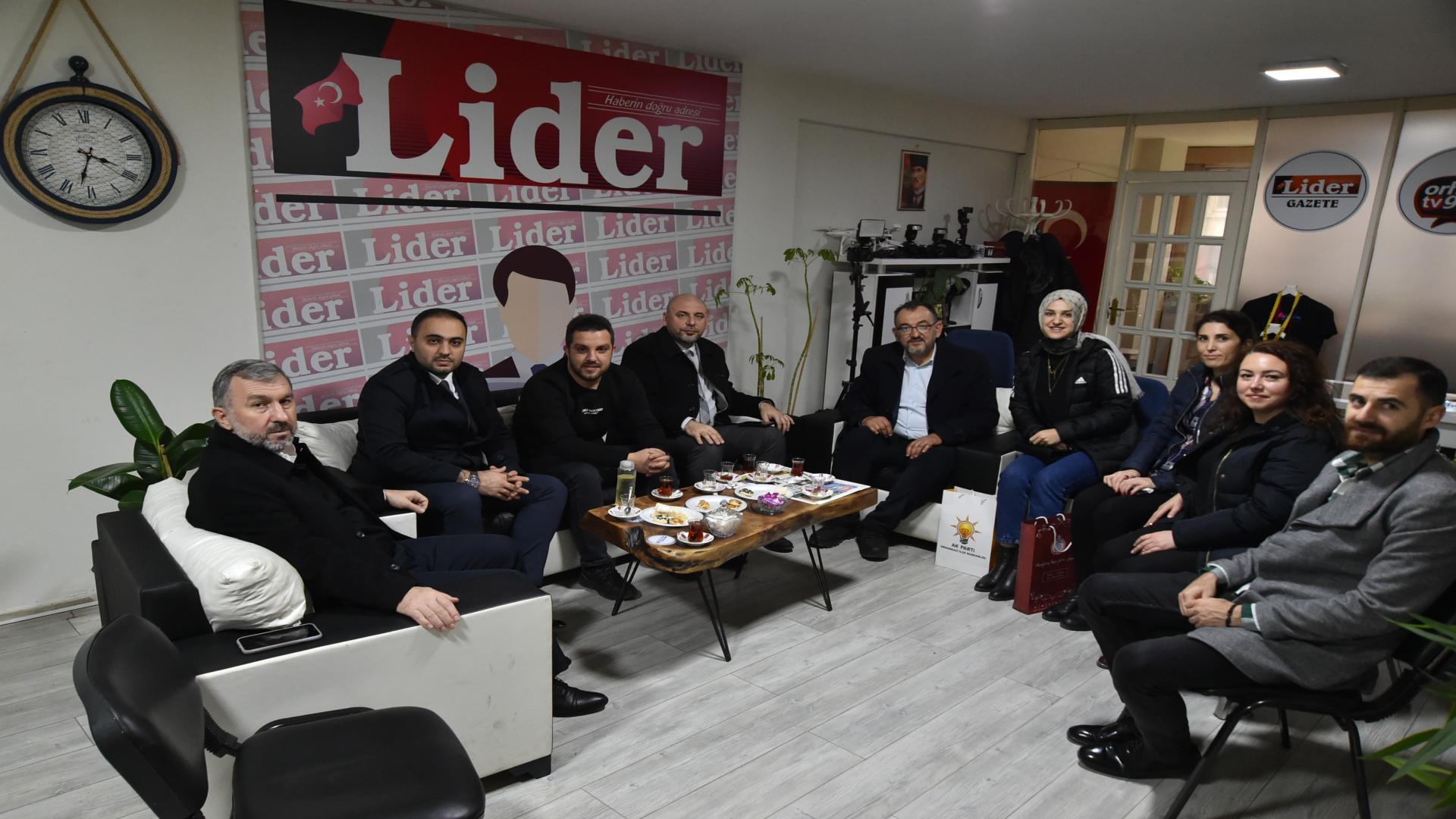 BAŞKAN AYDIN GAZETECİLERİ ZİYARET ETTİ