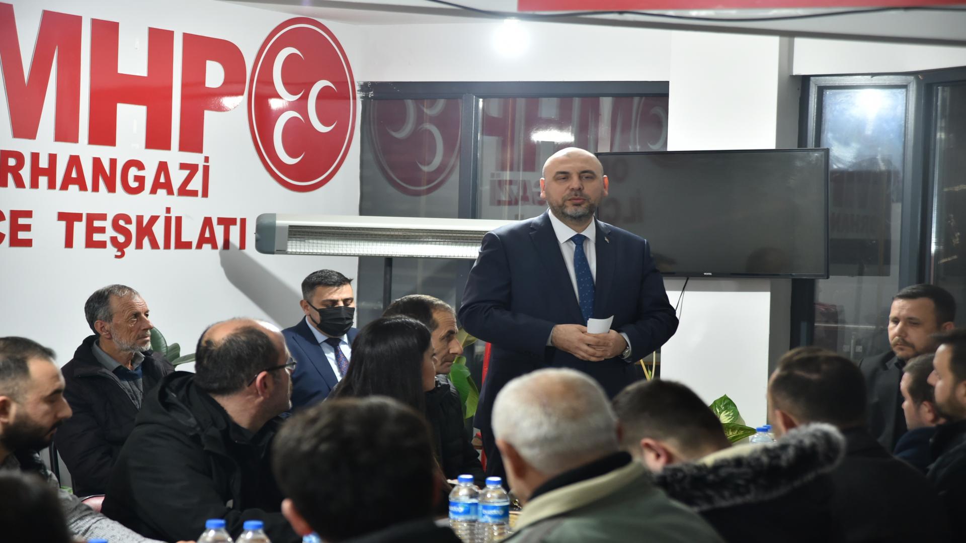 BAŞKAN AYDIN MHP İLÇE TEŞKİLATINI ZİYARET ETTİ