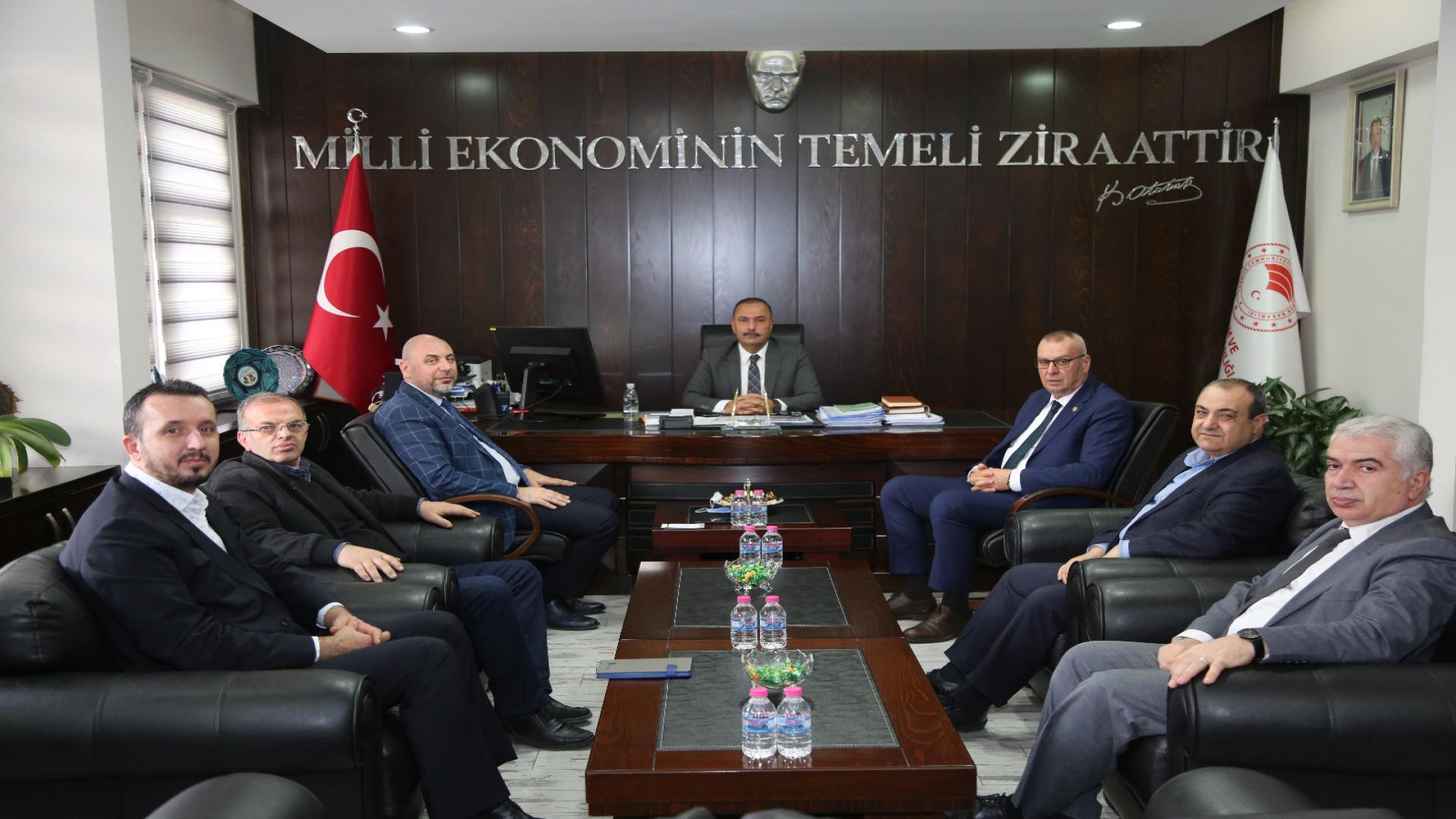 BAŞKAN AYDIN İL TARIM VE ORMAN MÜDÜRÜ GÖRÜŞTÜ