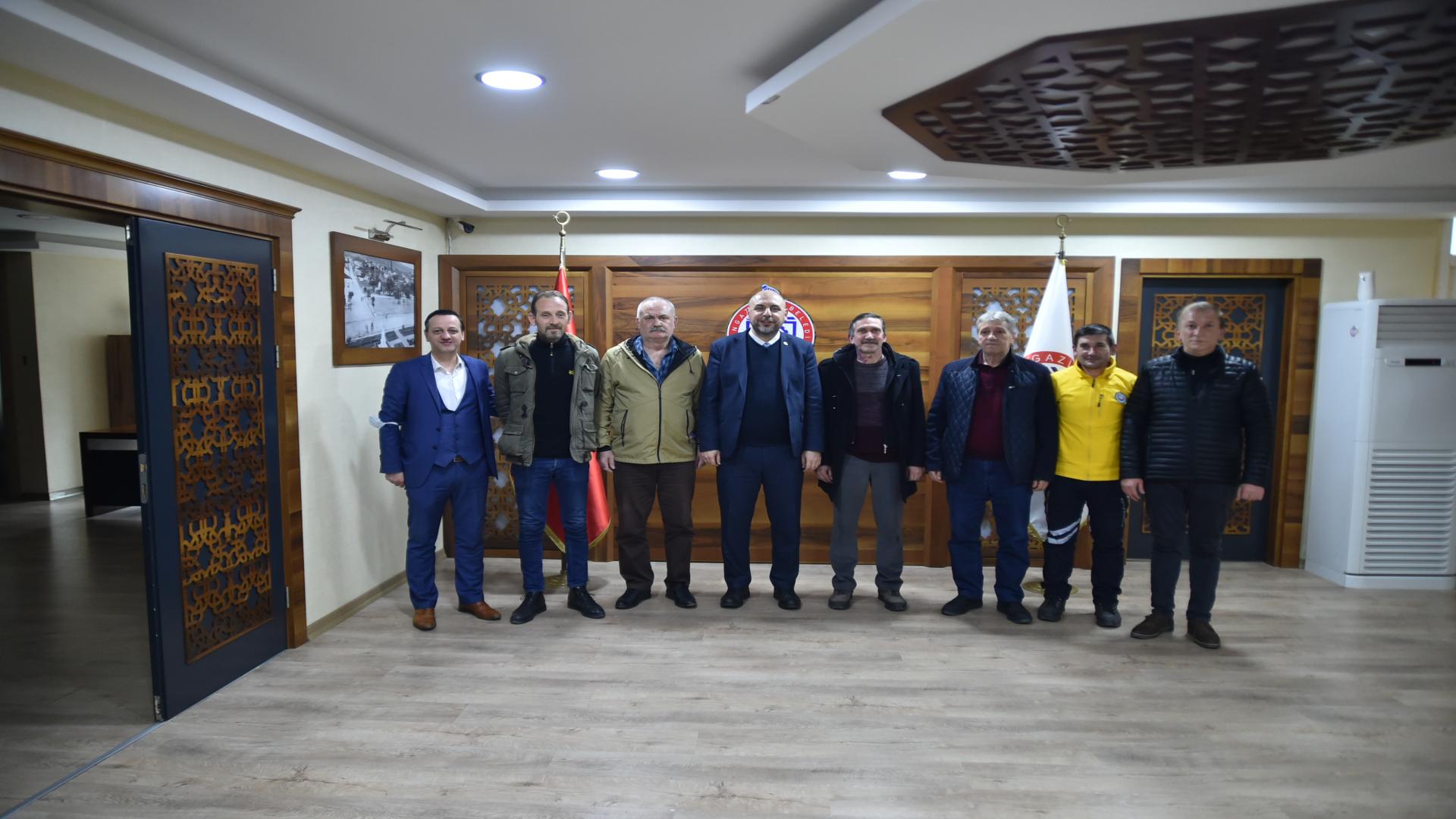 BAŞKAN AYDIN ORGÖÇ YENİ YÖNETİMİNİ AĞIRLADI