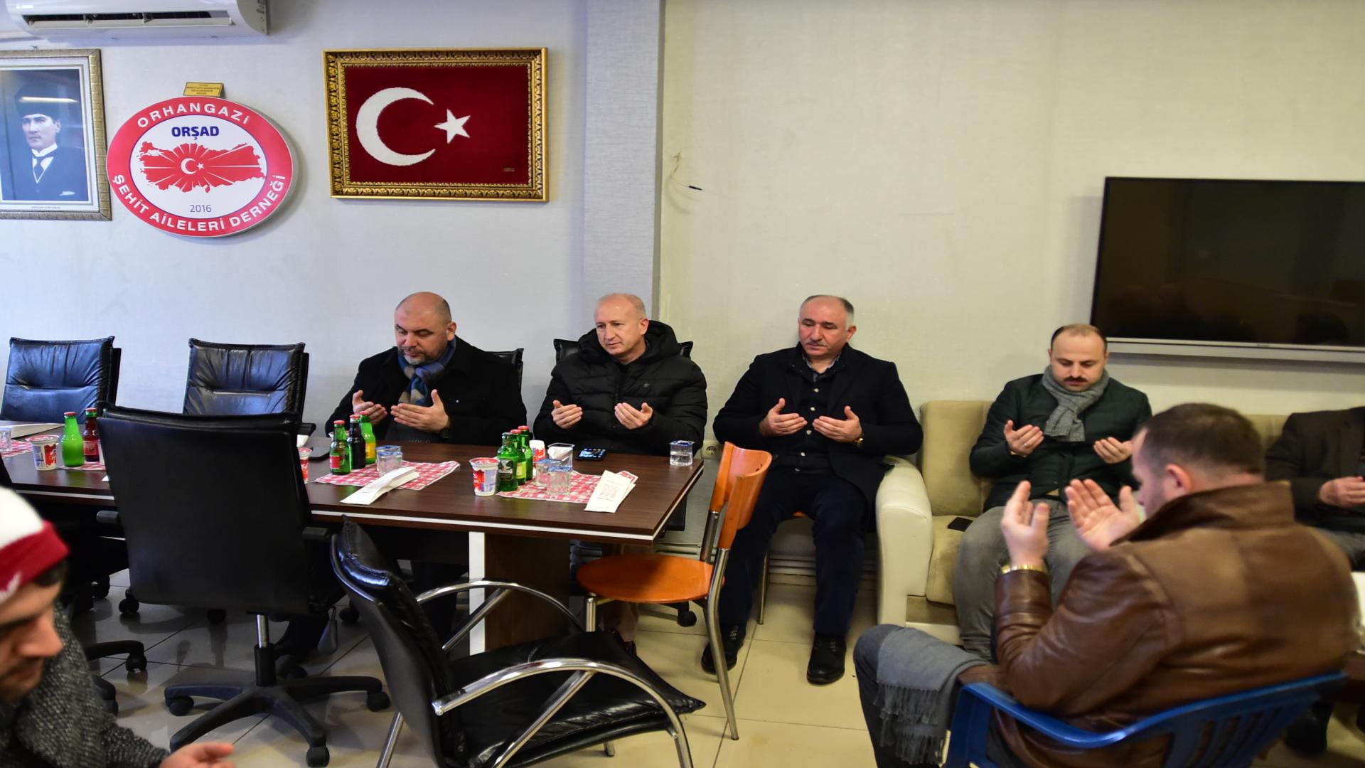 ŞEHİTLER İÇİN KURAN-I KERİM VE DUALAR OKUNDU