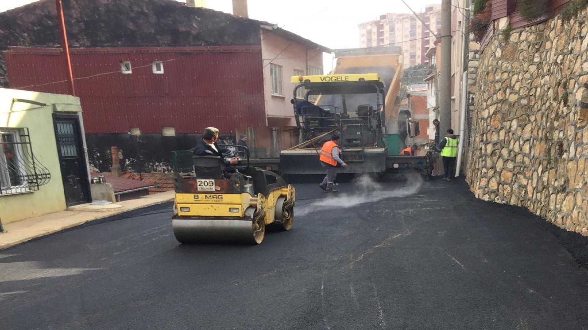 ASFALTLAMA ÇALIŞMALARI BAŞLADI