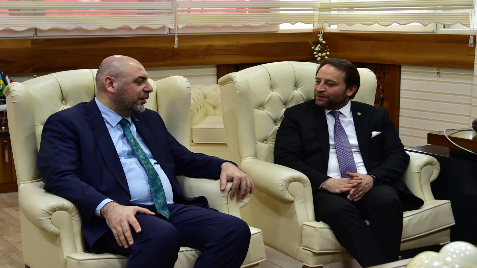 İL MİLLİ EĞİTİM MÜDÜRÜNDEN BAŞKAN AYDIN’A ZİYARET