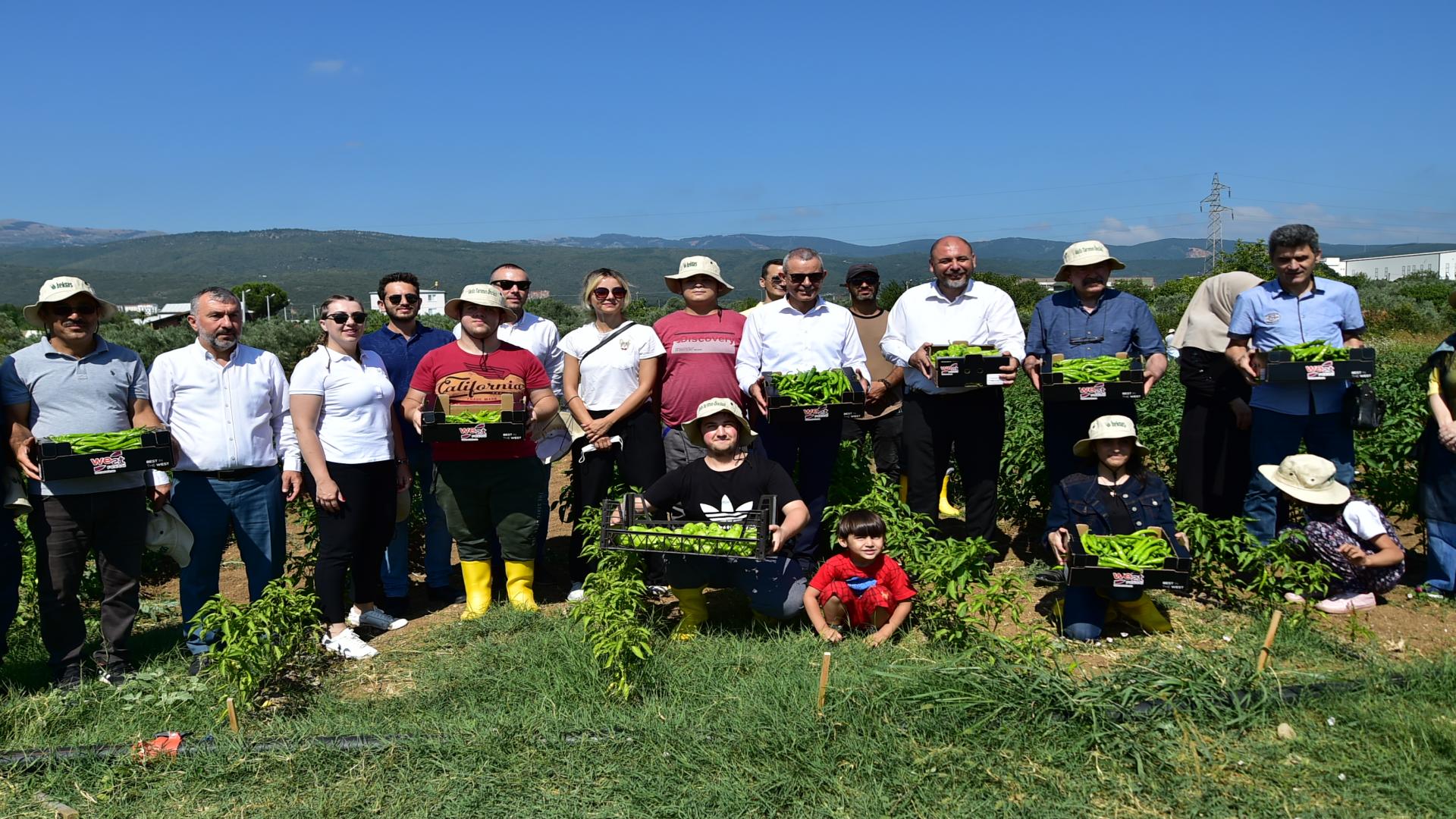 Engelsiz tarım projesinde engelsiz hasat Şenliği.