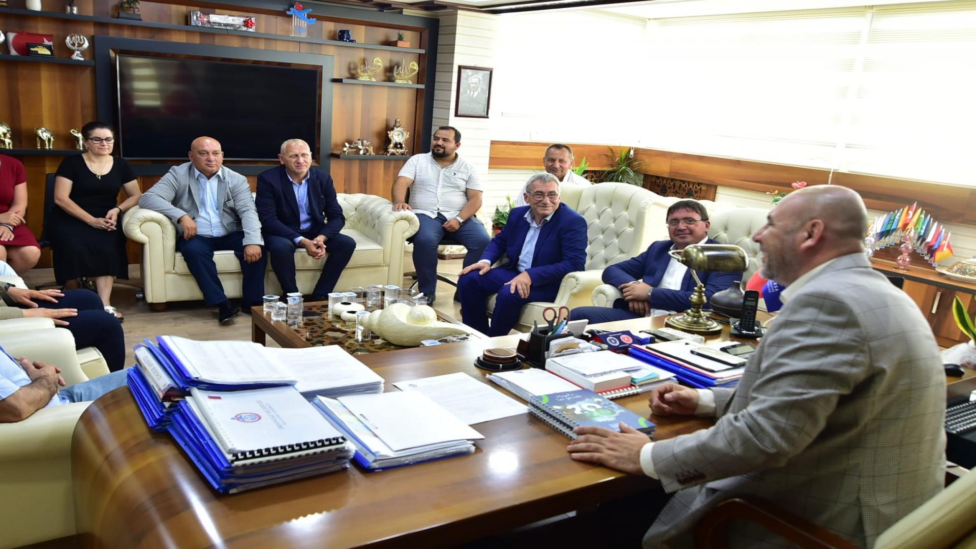 Ruen Belediye Başkanı İsmail Osman’dan Belediye Başkanı Bekir Aydın’a Ziyaret