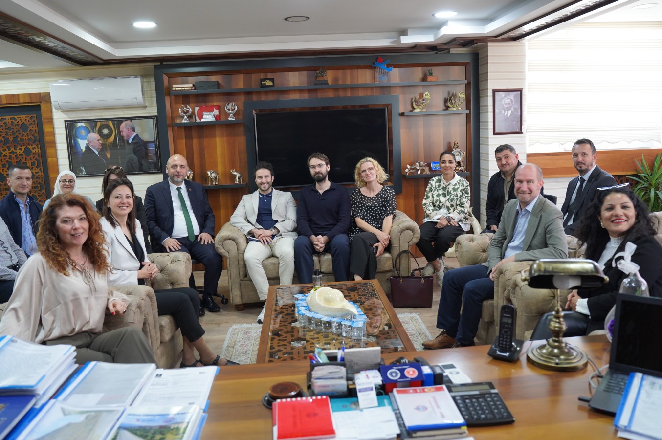 Başkan Aydın Çevre ve Sürdürülebilirlik Konularında RESTLOG Heyetiyle Toplantı Gerçekleştirdi