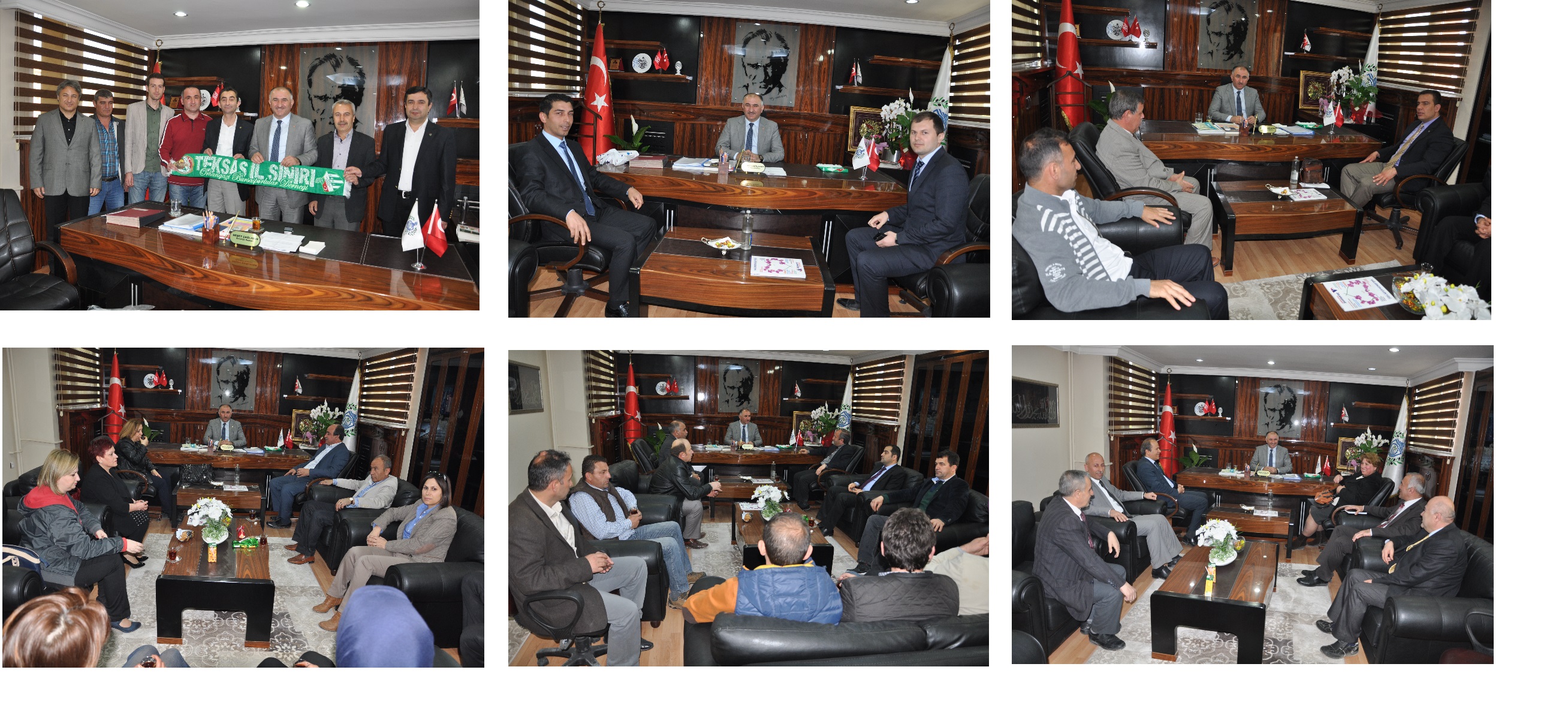 Belediye Baskani Neset Çaglayan´a Ziyaretçi Akini Devam Ediyor 