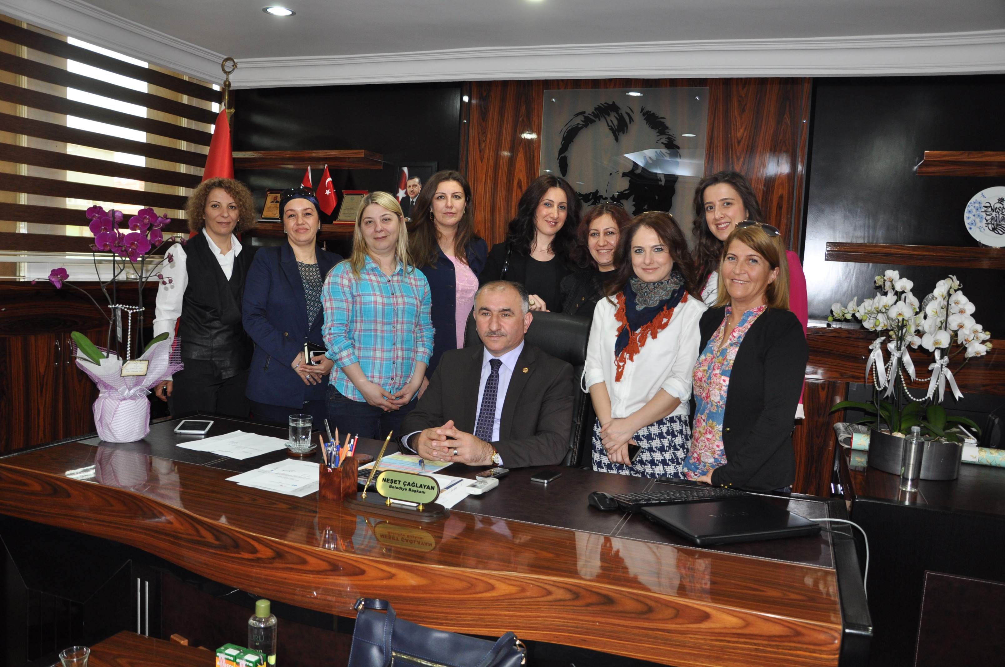 Belediye Baskani Neset Çaglayan'a Hayirli Olsun Ziyaretleri Devam Ediyor 