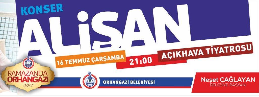 Alisan Orhangazi’de Konser Verecek 