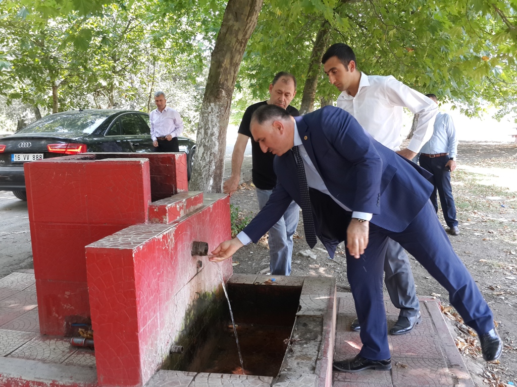 Belediye Baskani Neset Çaglayan, Çakirli Alti Iznik Gölü Sahil Seridi ile Piknik Alani ve Keramet Ilica Tesislerinde Incelemelerde Bulundu 
