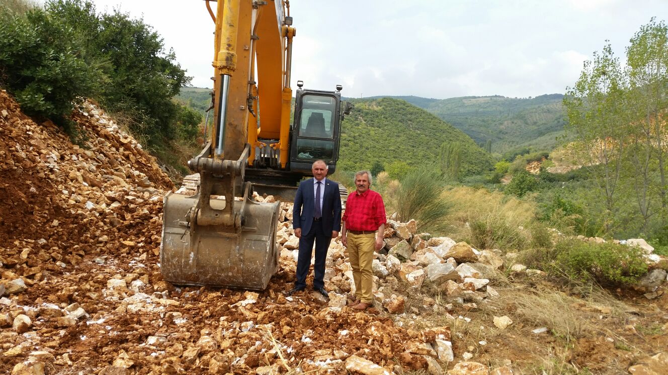 Belediye Baskani Neset Çaglayan Agir Tonajli Kamyonlar Için Yapilan Alternatif Güzergahta Incelemelerde Bulundu 