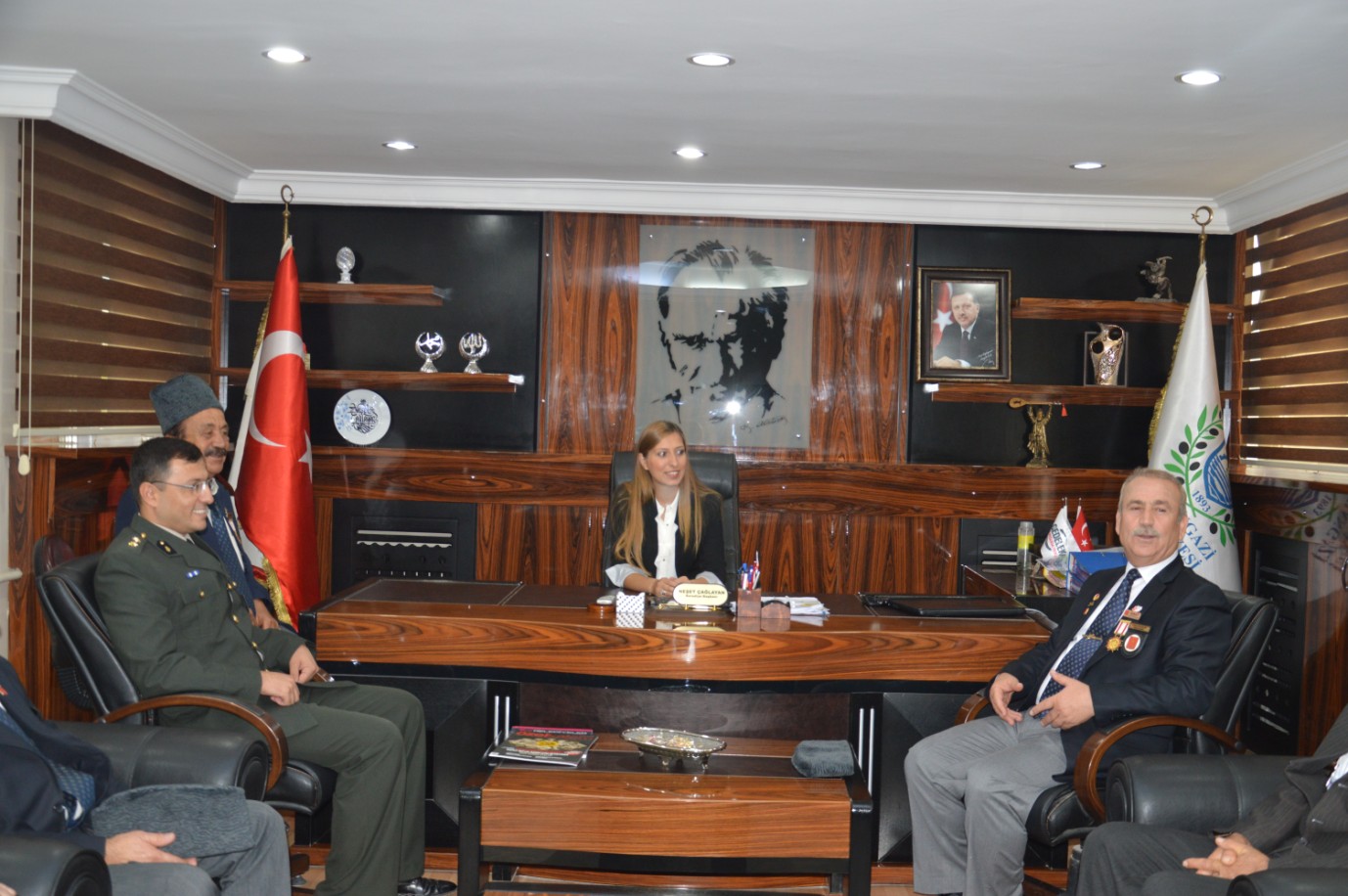 Orhangazi’de Yasayan Gaziler Belediyeyi Ziyaret Ettiler 