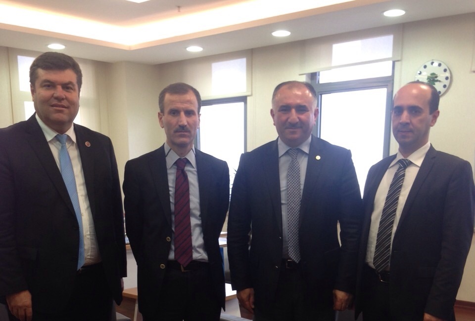 Belediye Baskani Neset Çaglayan, TOKI 4.Etap Projesi Için Istanbul’da TOKI Bölge Müdürlügü’nü Ziyaret Etti 